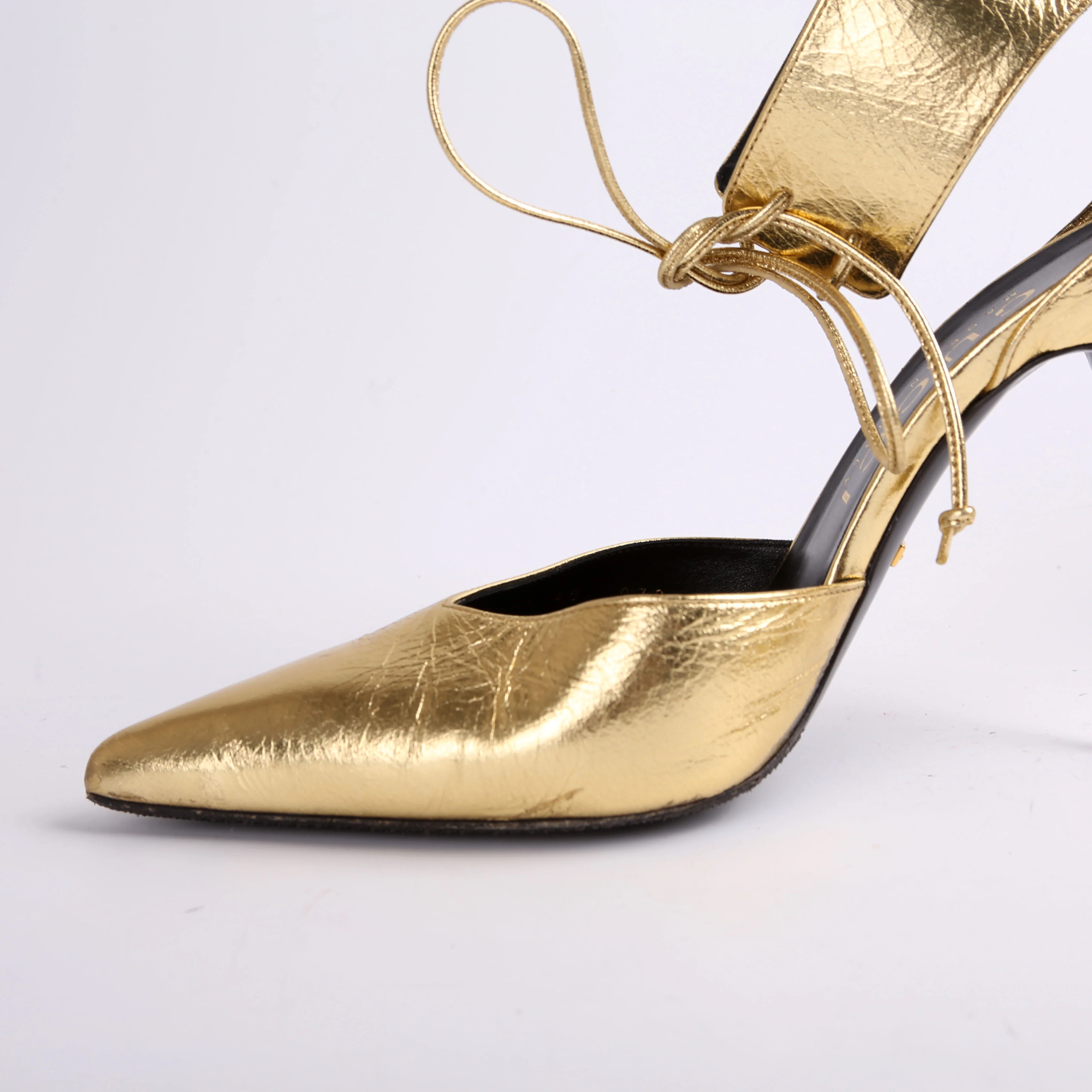 Priscilla 105MM Metallic Pumps Size 40 - Image 10