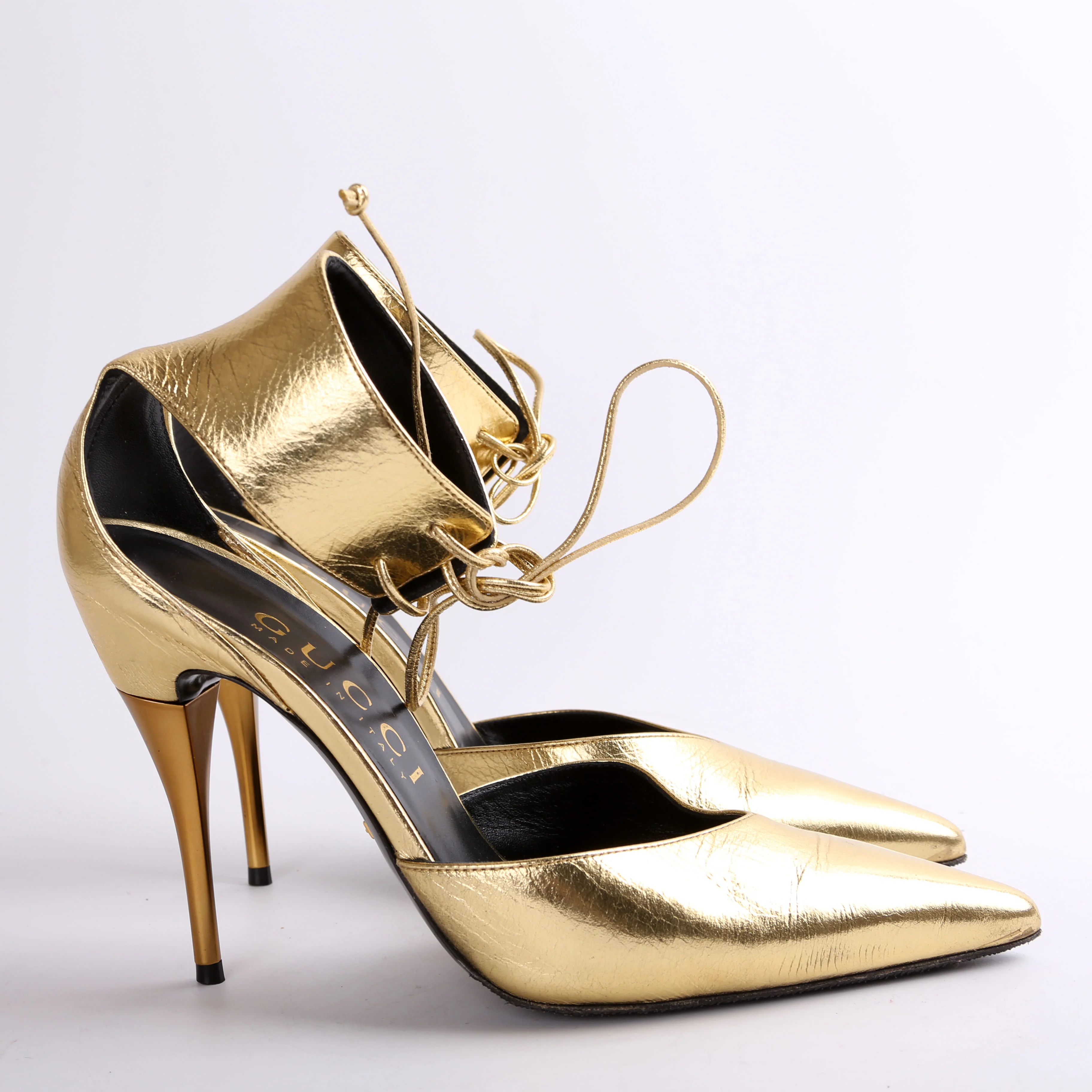 Priscilla 105MM Metallic Pumps Size 40 - Image 4