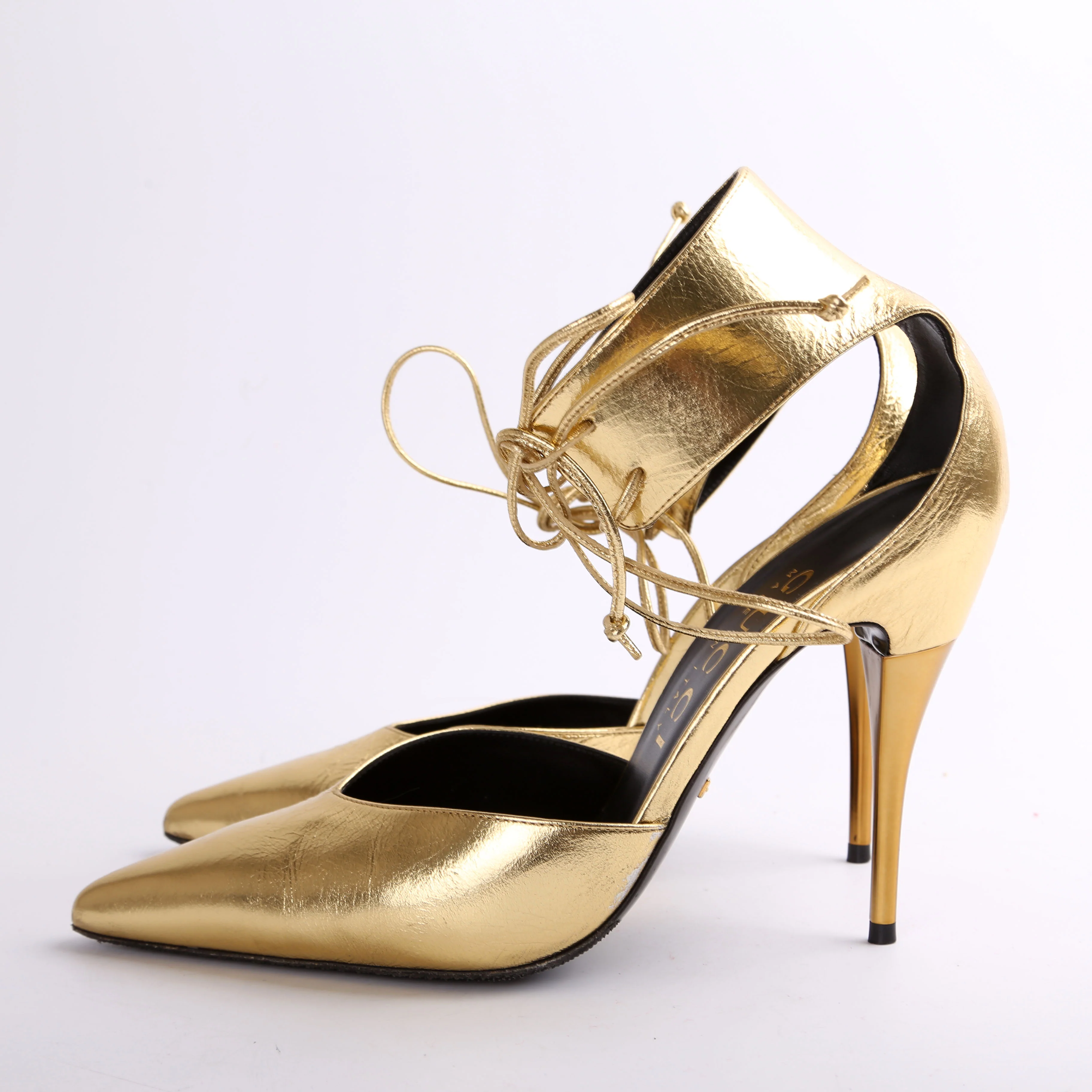 Priscilla 105MM Metallic Pumps Size 40 - Image 5