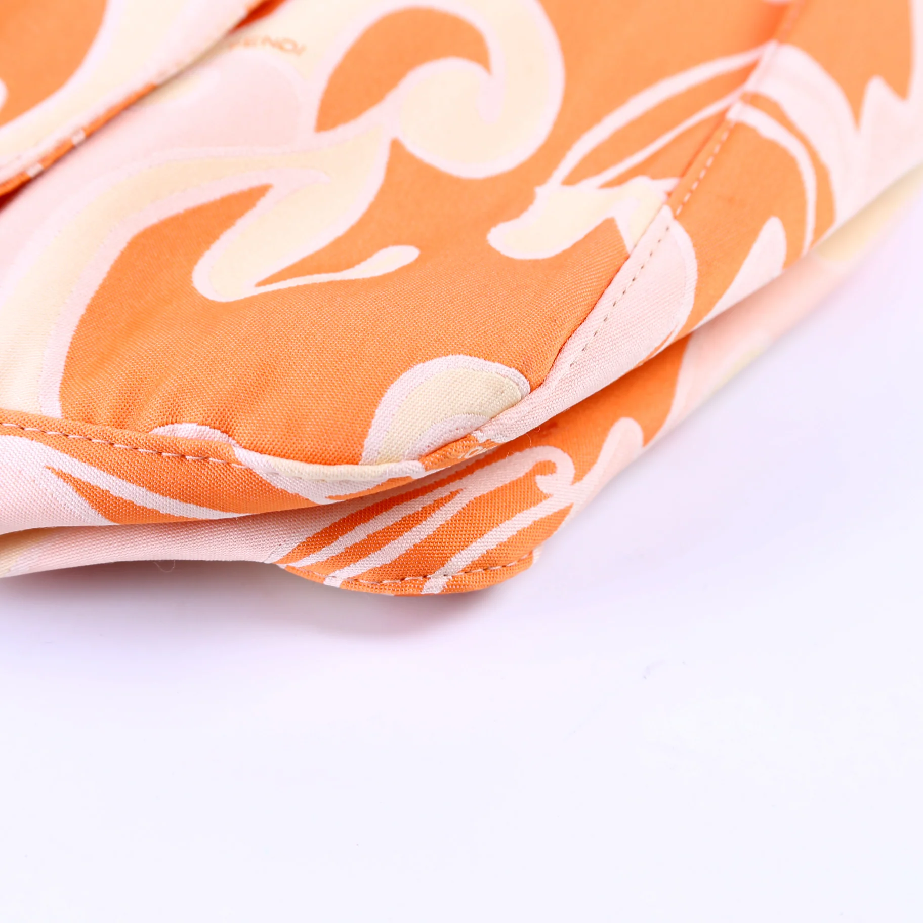 Psychedelic Swirl Satin Double Flap Baguette - Image 8