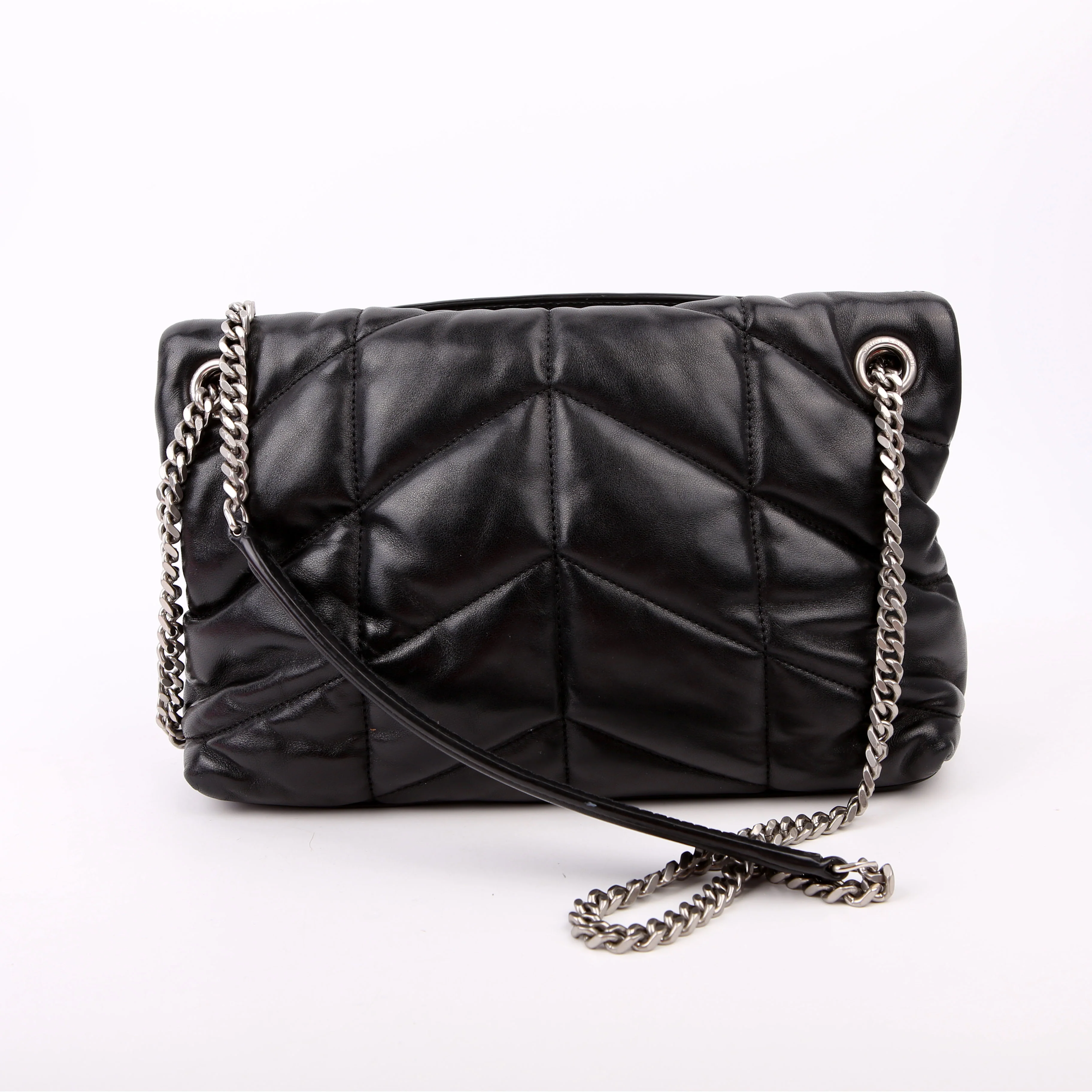 Puffer Quilted Small Lambskin 577476 Black - Image 3