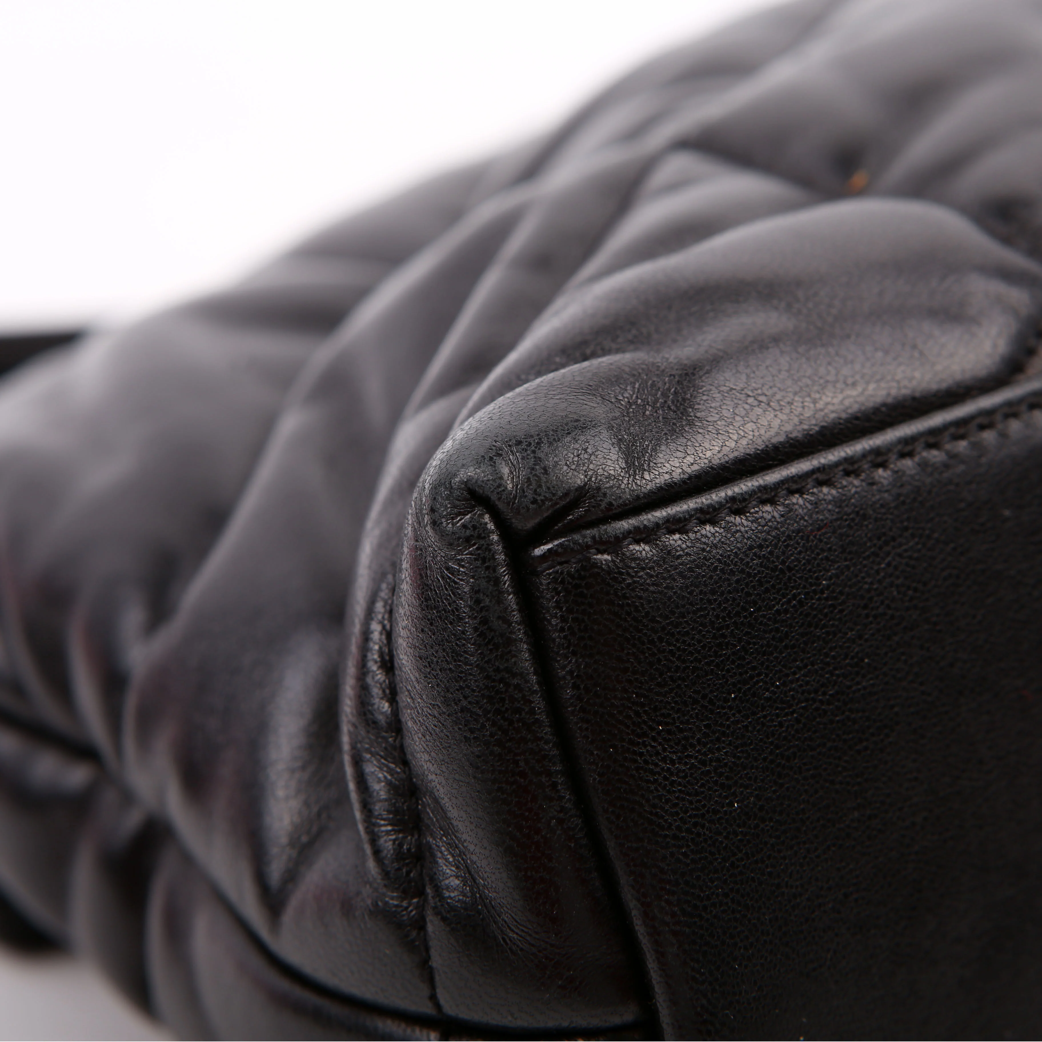 Puffer Quilted Small Lambskin 577476 Black - Image 7