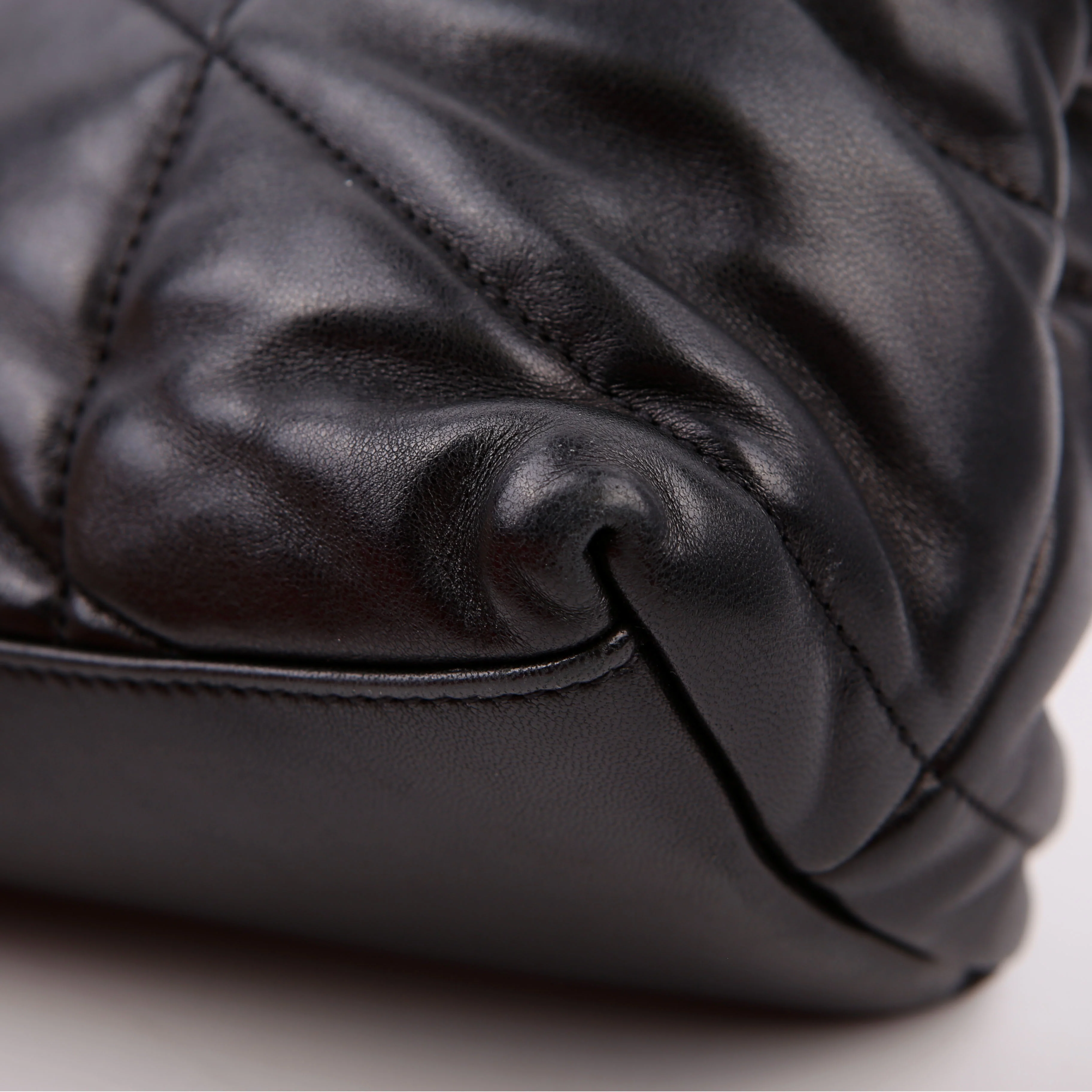 Puffer Quilted Small Lambskin 577476 Black - Image 8