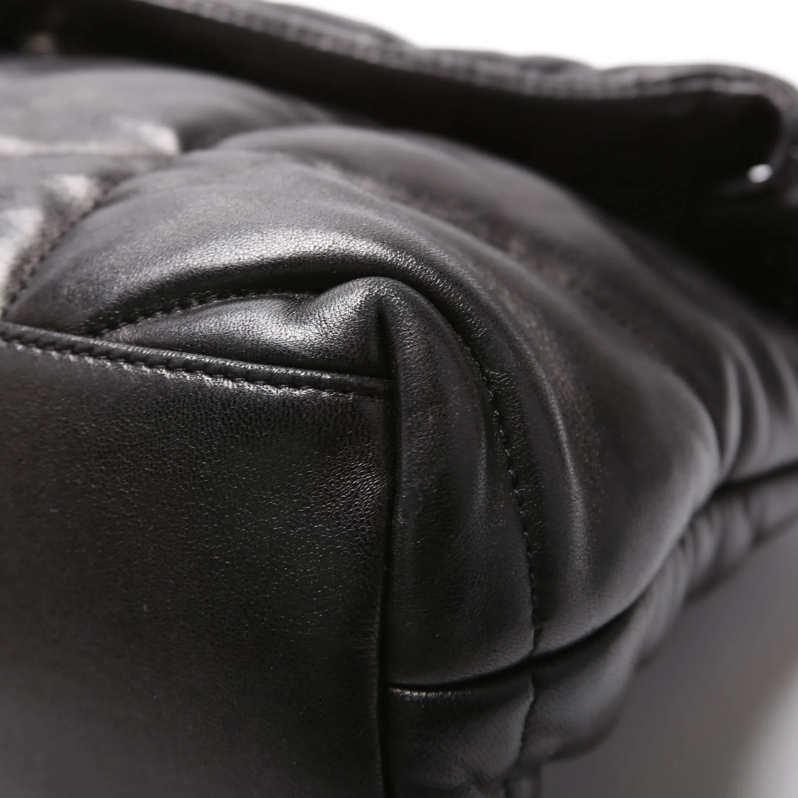 Puffer Quilted Small Lambskin 577476 Black - Image 6