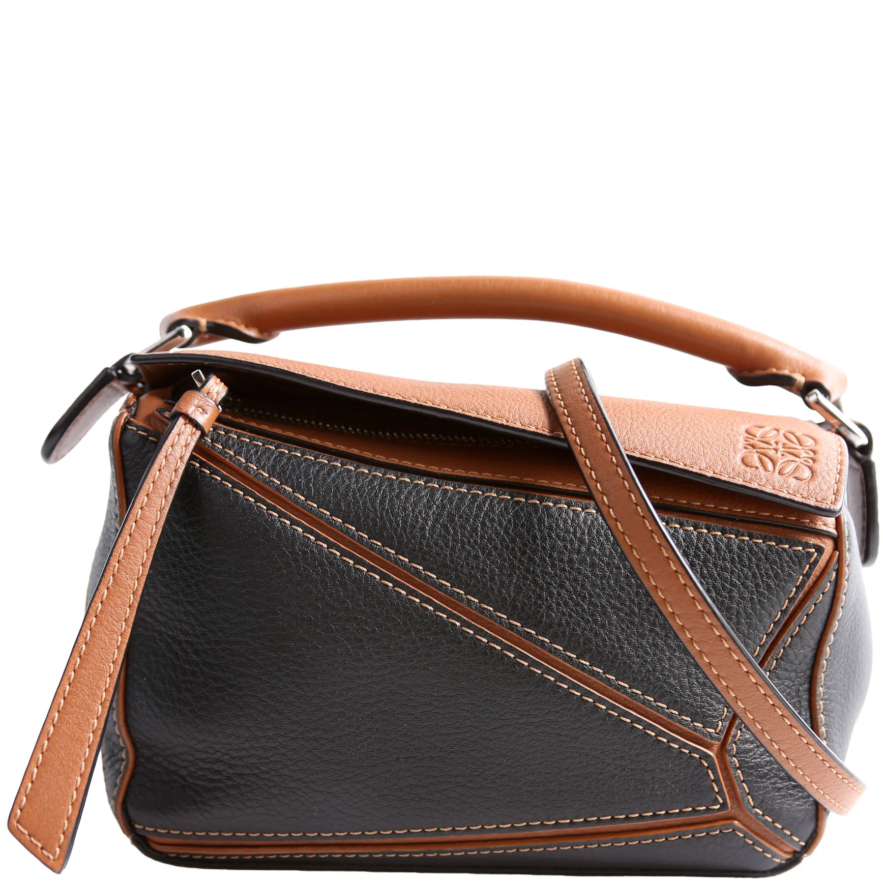 Puzzle Bag Mini Black and Brown