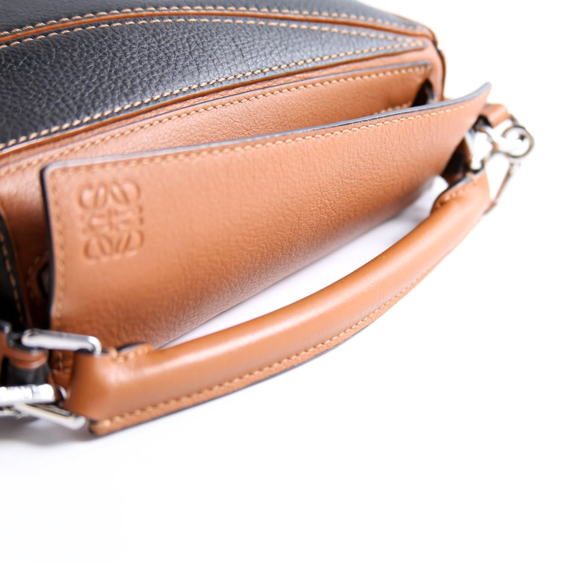 Puzzle Bag Mini Black and Brown - Image 9