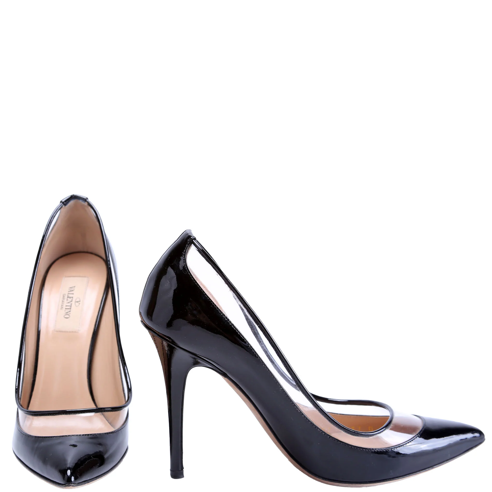 PVC/Patent Pumps Size 38 Black