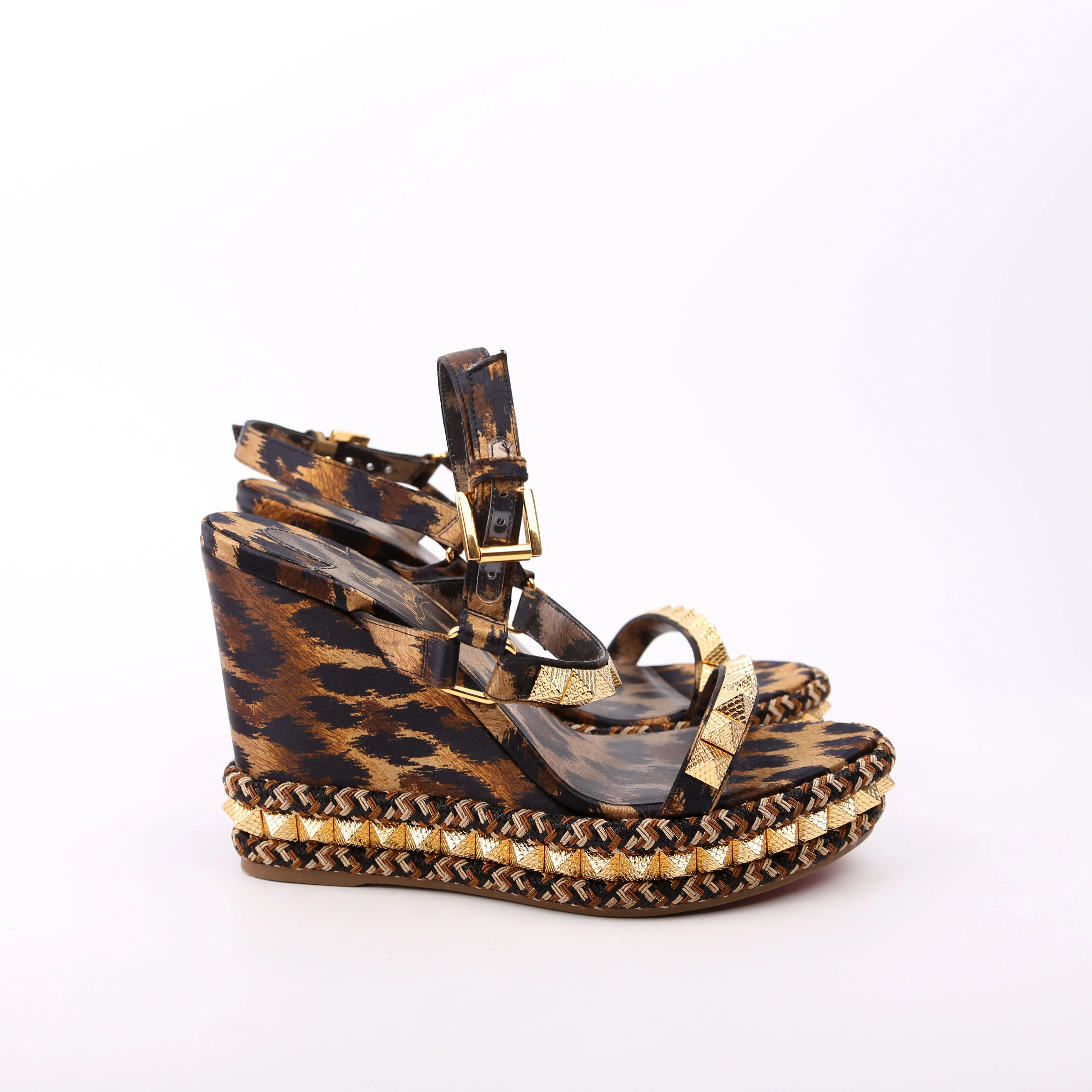Pyraclou 100MM Sandal Wedges Size 38 Cheetah - Image 5