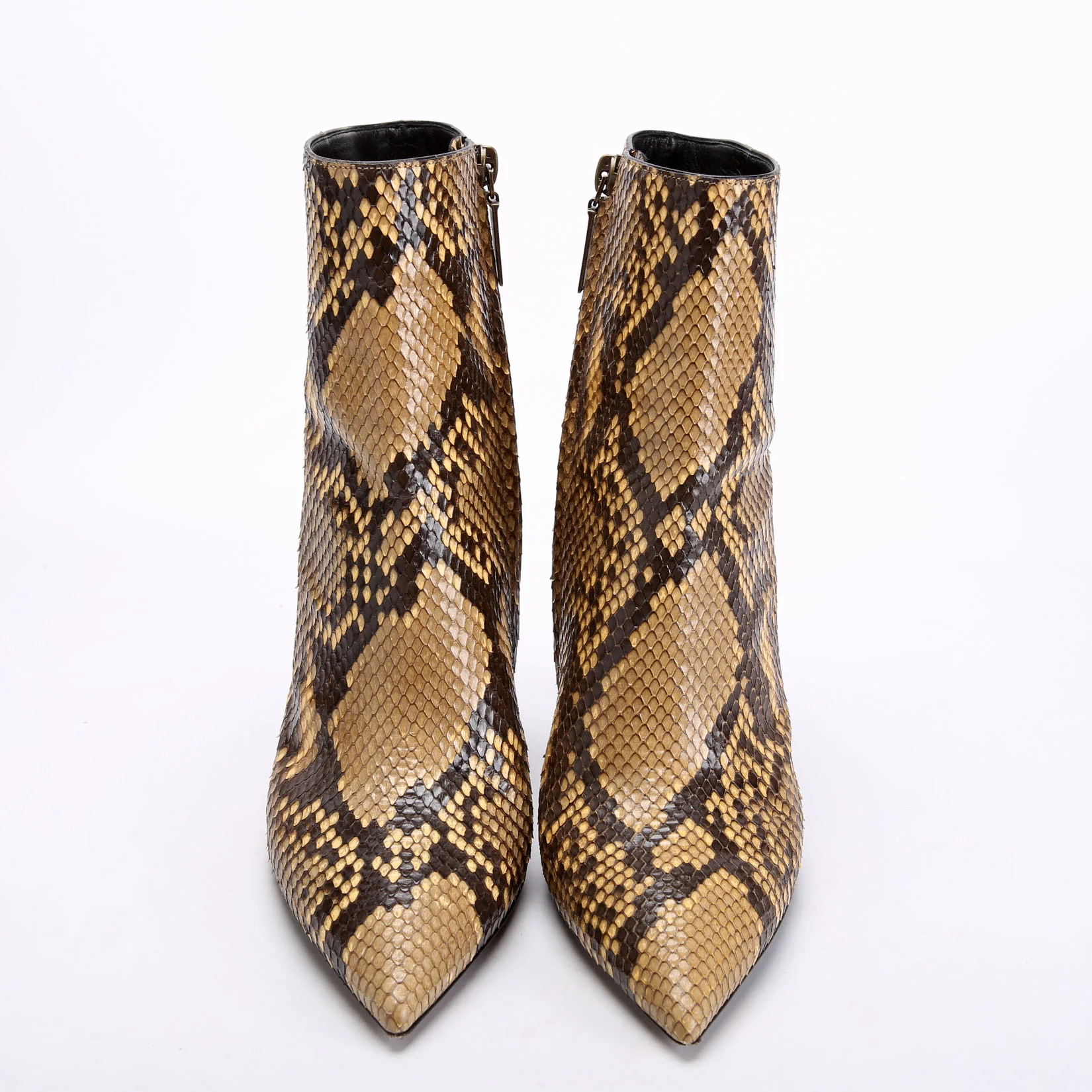 Python Ankle Boots Size 37.5 Brown/Tan - Image 2