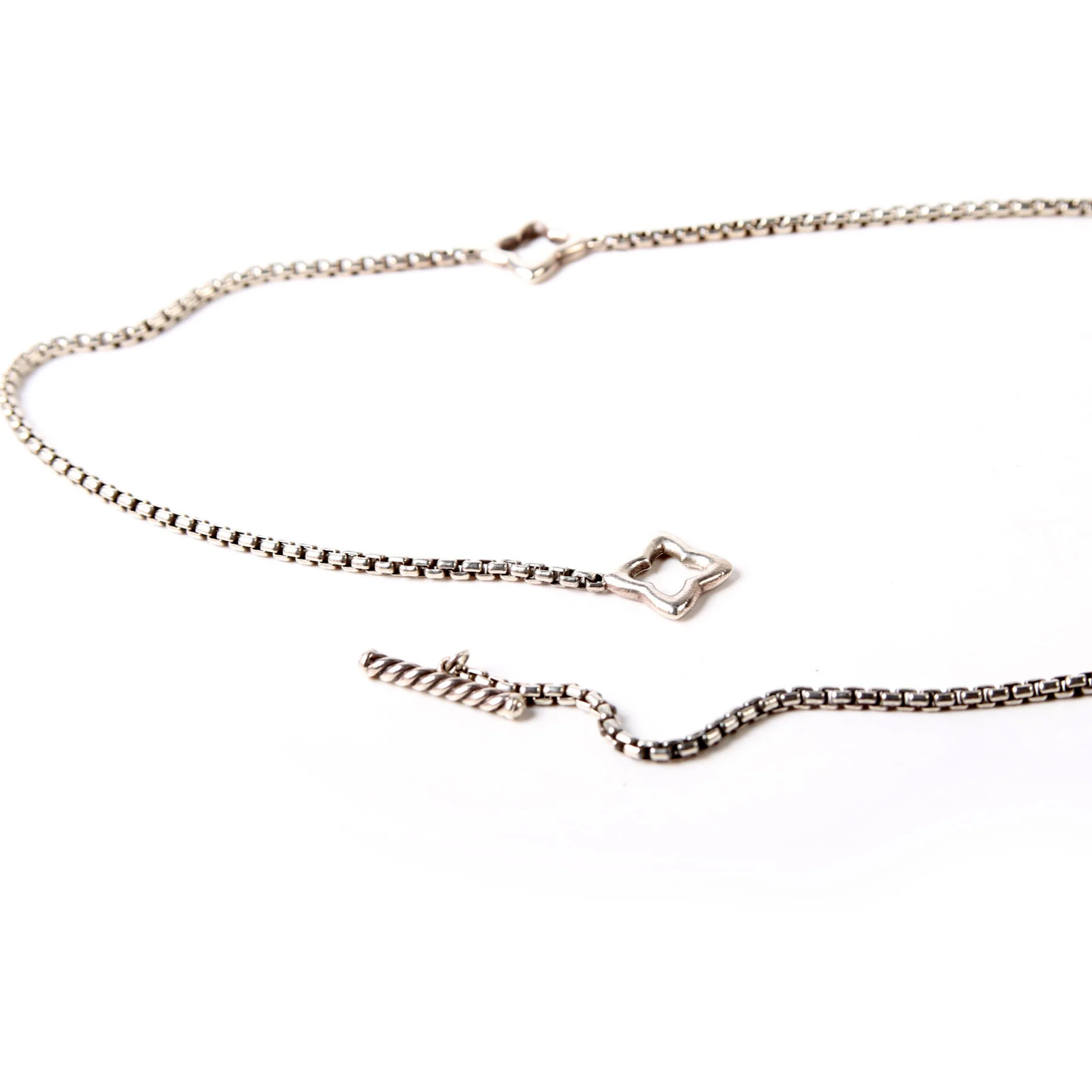 Quatrefoil Chain Necklace 925/585 - Image 4