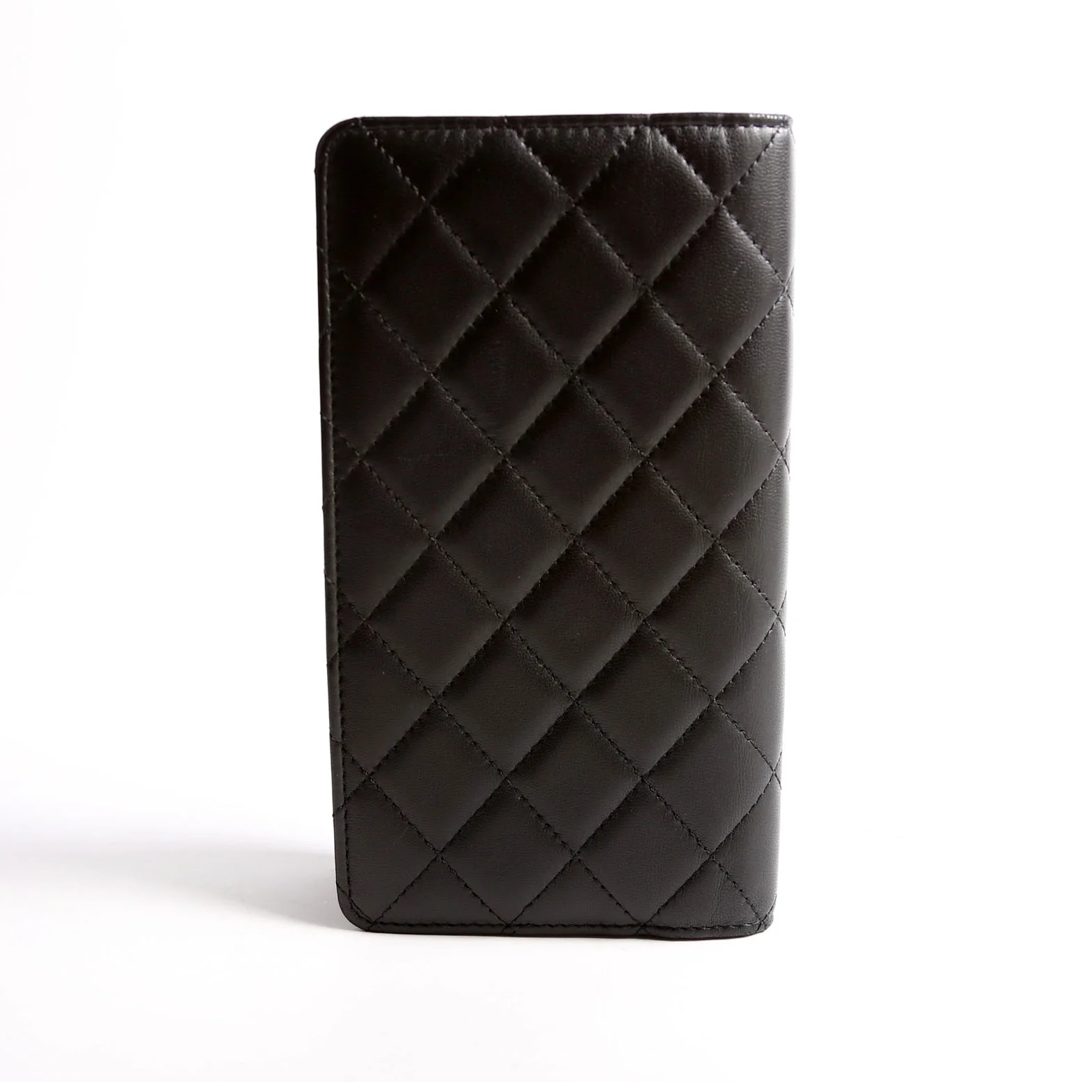 Quilted CC Agenda Cover Lambskin 22M Black/Brown - Image 2