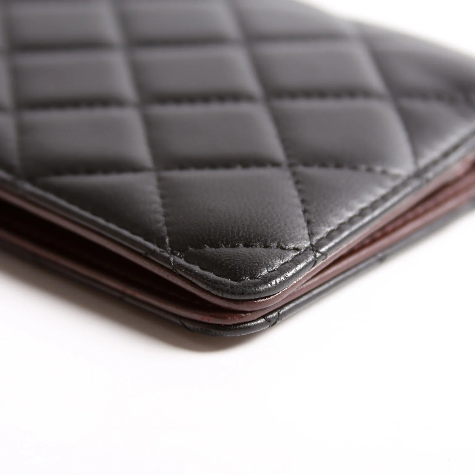 Quilted CC Agenda Cover Lambskin 22M Black/Brown - Image 6