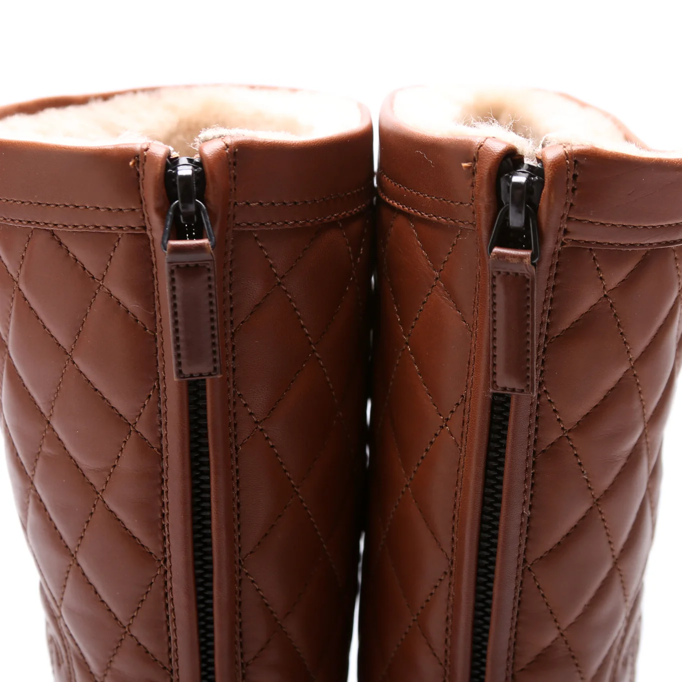 Quilted CC Boots Size 38 Brown - Image 5