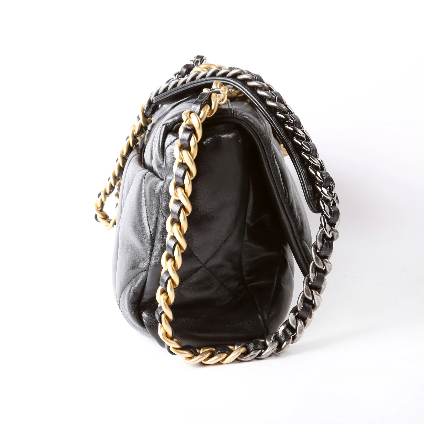 Quilted Goatskin 19 Large Flap 31M Black - Image 3