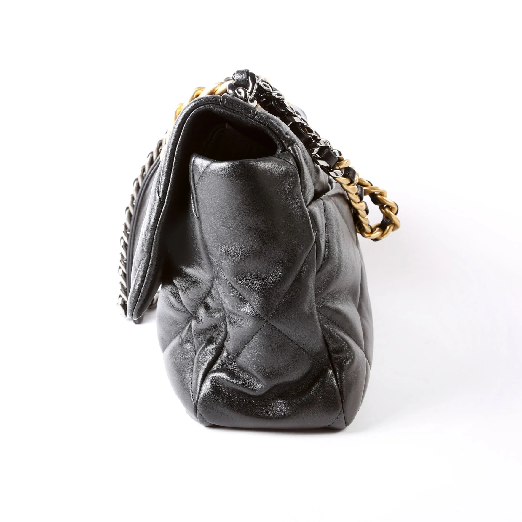 Quilted Goatskin 19 Large Flap 31M Black - Image 4