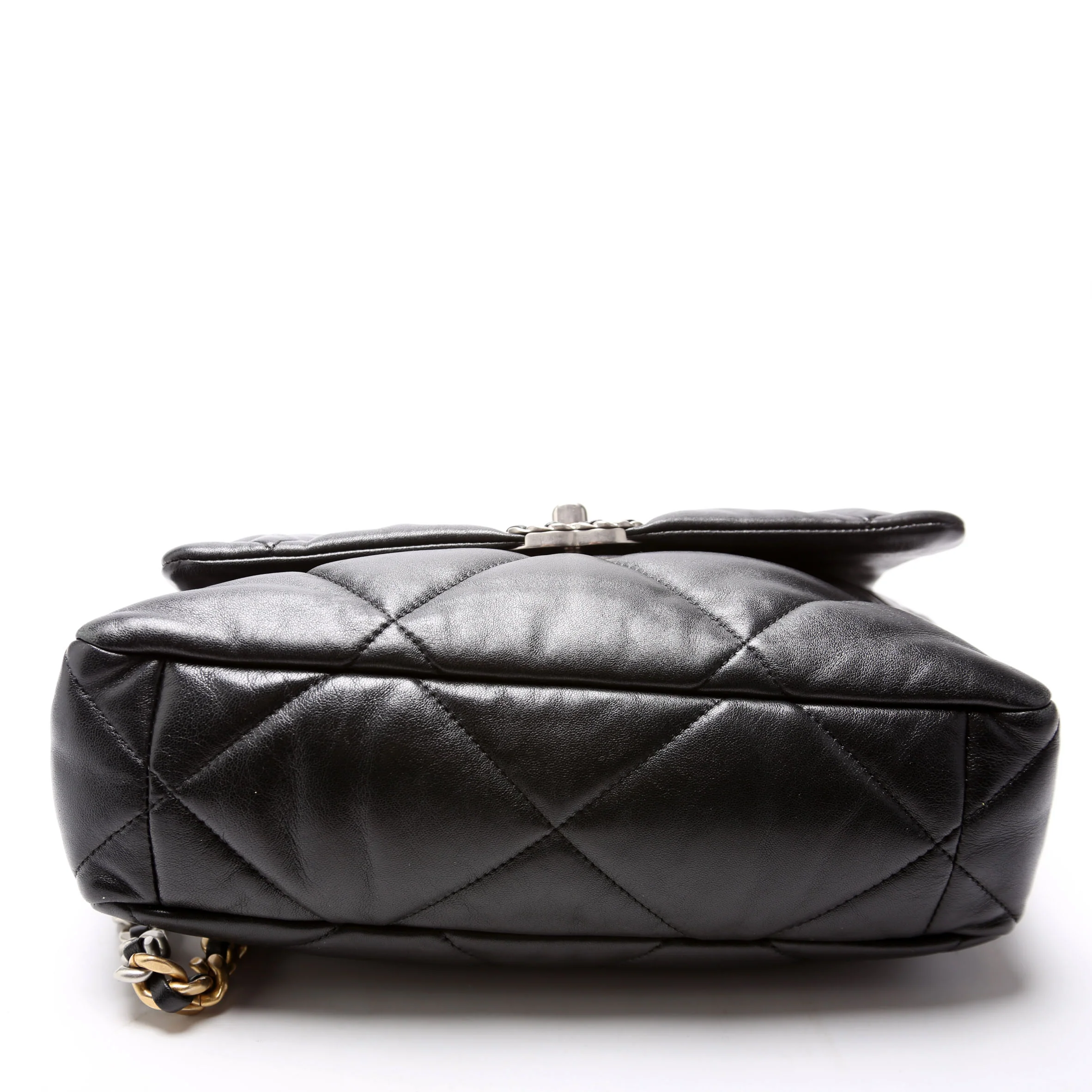 Quilted Goatskin 19 Large Flap RFID Black - Image 4