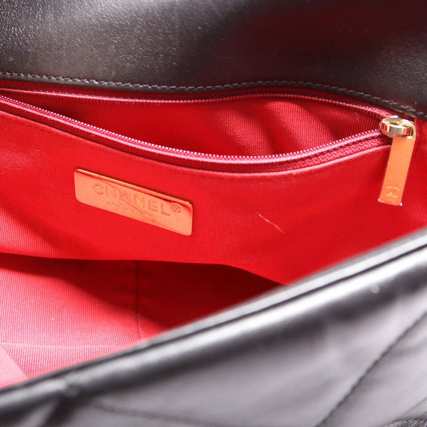 Quilted Goatskin 19 Large Flap RFID Black - Image 7