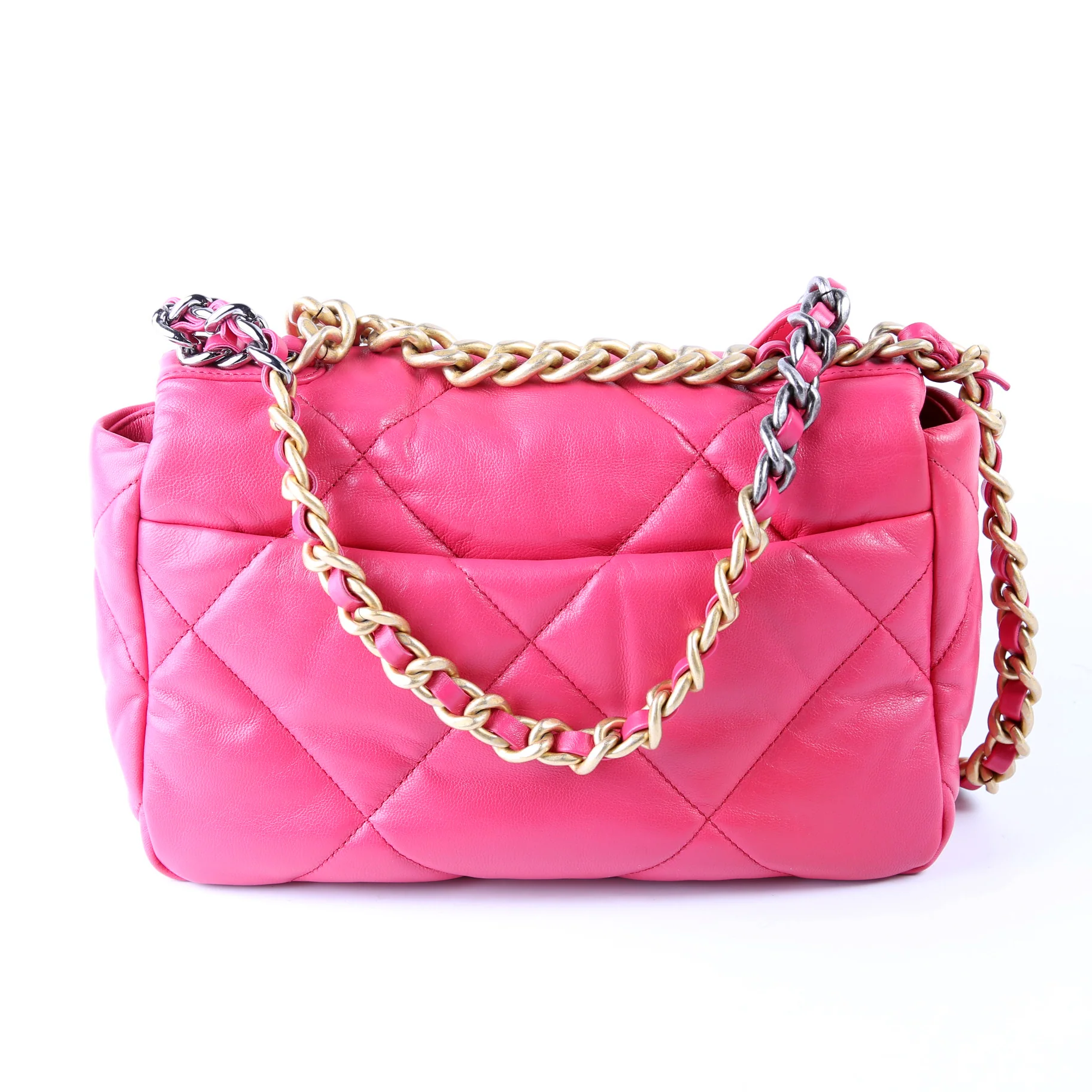 Quilted Goatskin 19 Medium Flap 30M Pink - Image 4
