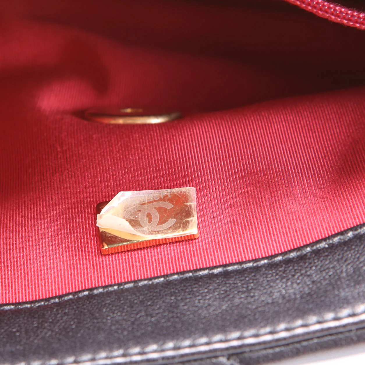 Quilted Lambskin 19 Small Flap RFID Black - Image 12
