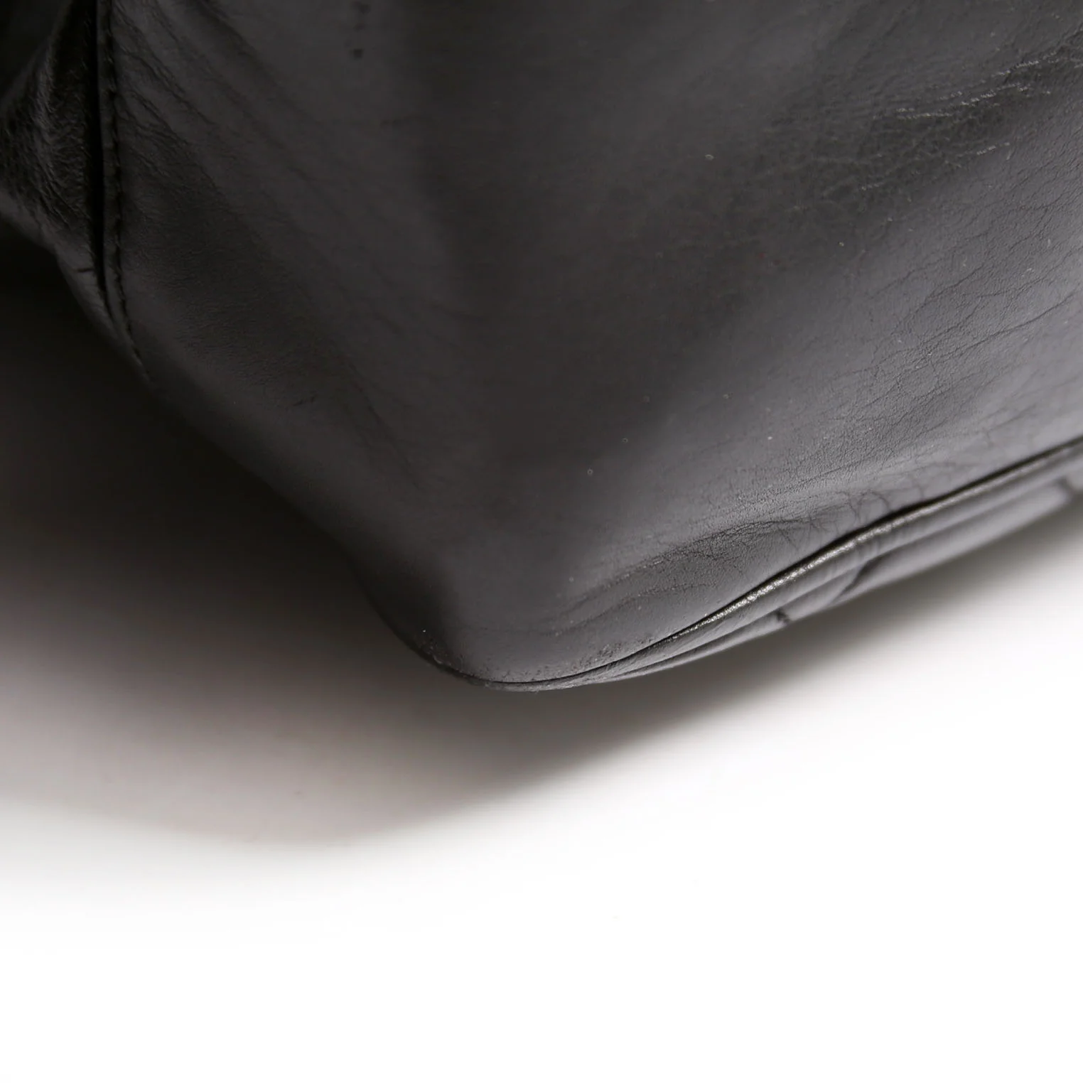 Quilted Lambskin Chain Shoulder Tote 1M Black - Image 7