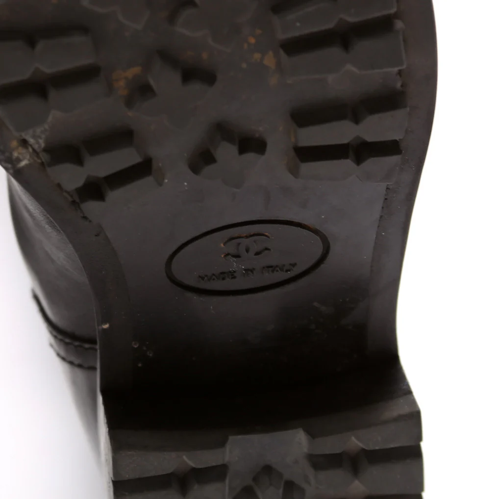Quilted Logo Rain Boots Size 37 - Image 8
