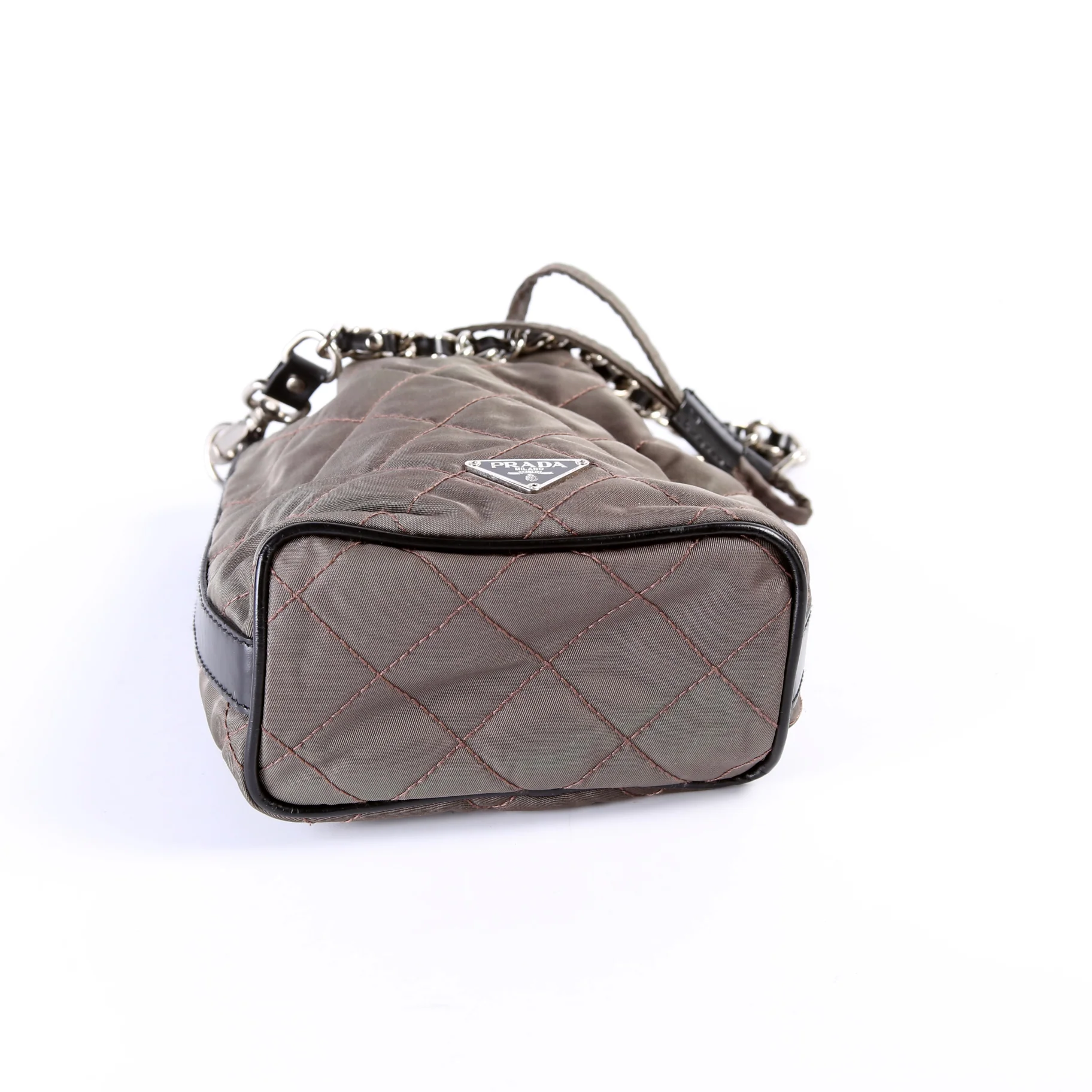 Quilted Nylon Mini Bucket Bag - Image 4