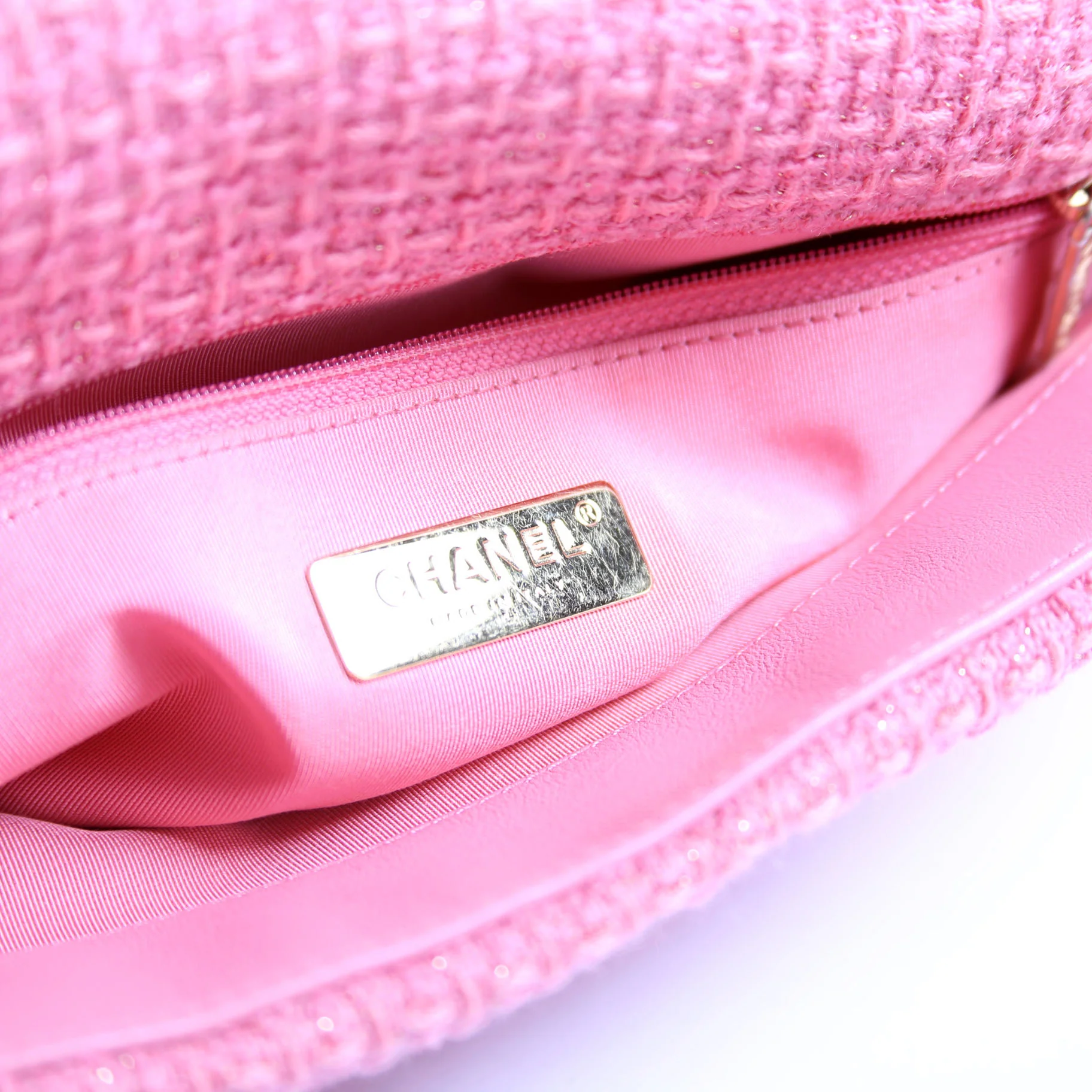 Quilted Tweed 19 Medium Flap Pink - Image 9