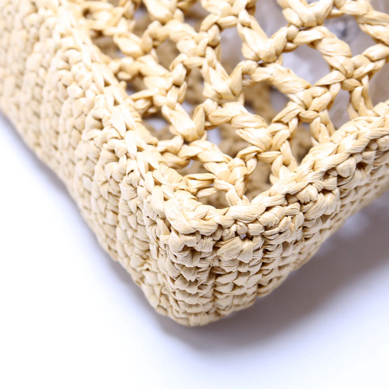 Raffia Crochet Tote Bag - Image 5