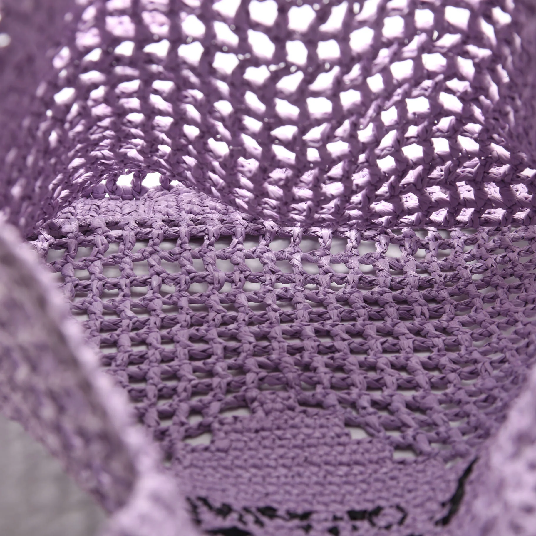 Raffia Crochet Tote Bag - Image 5