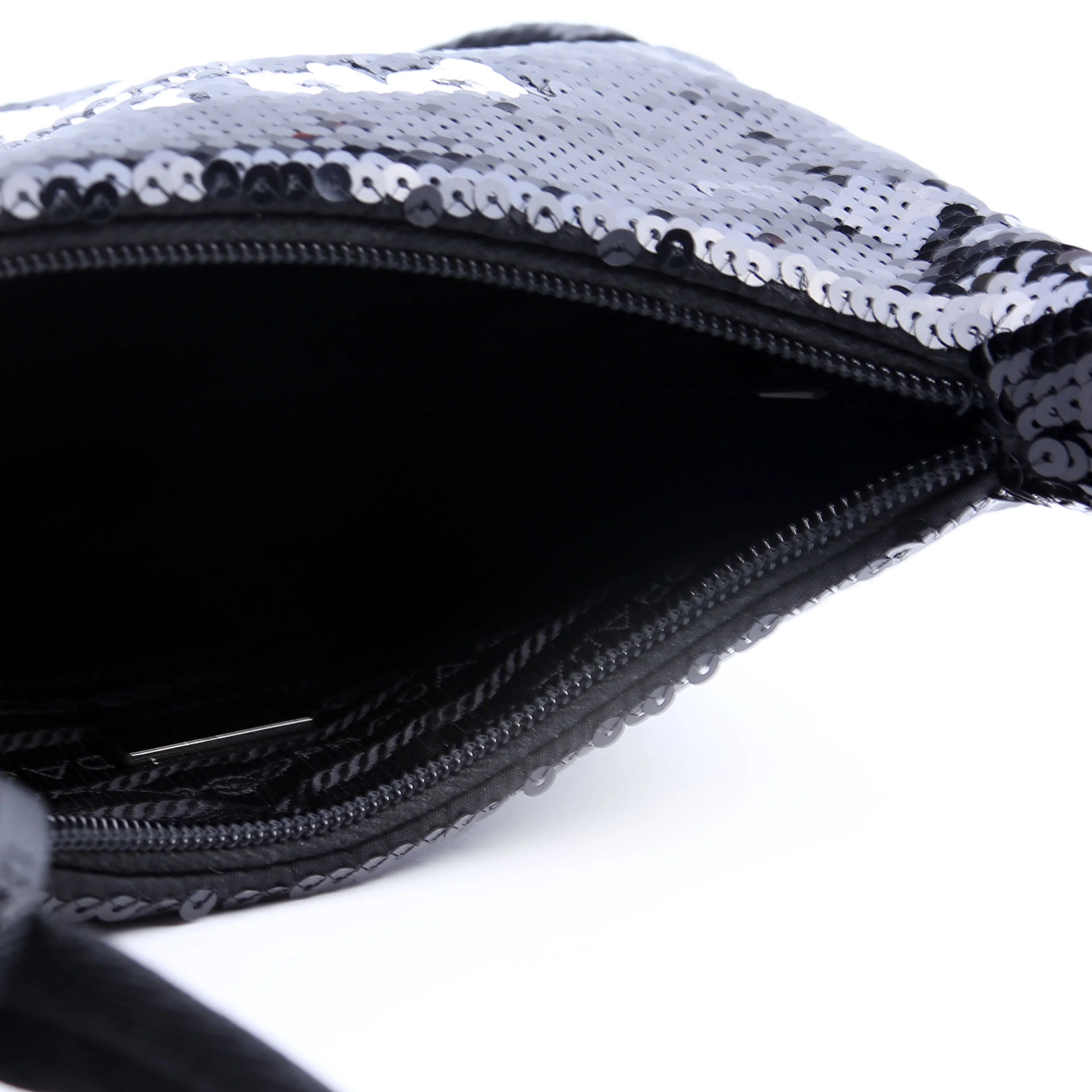 Re-Edition 2000 Sequin Mini Bag Black/White - Image 11