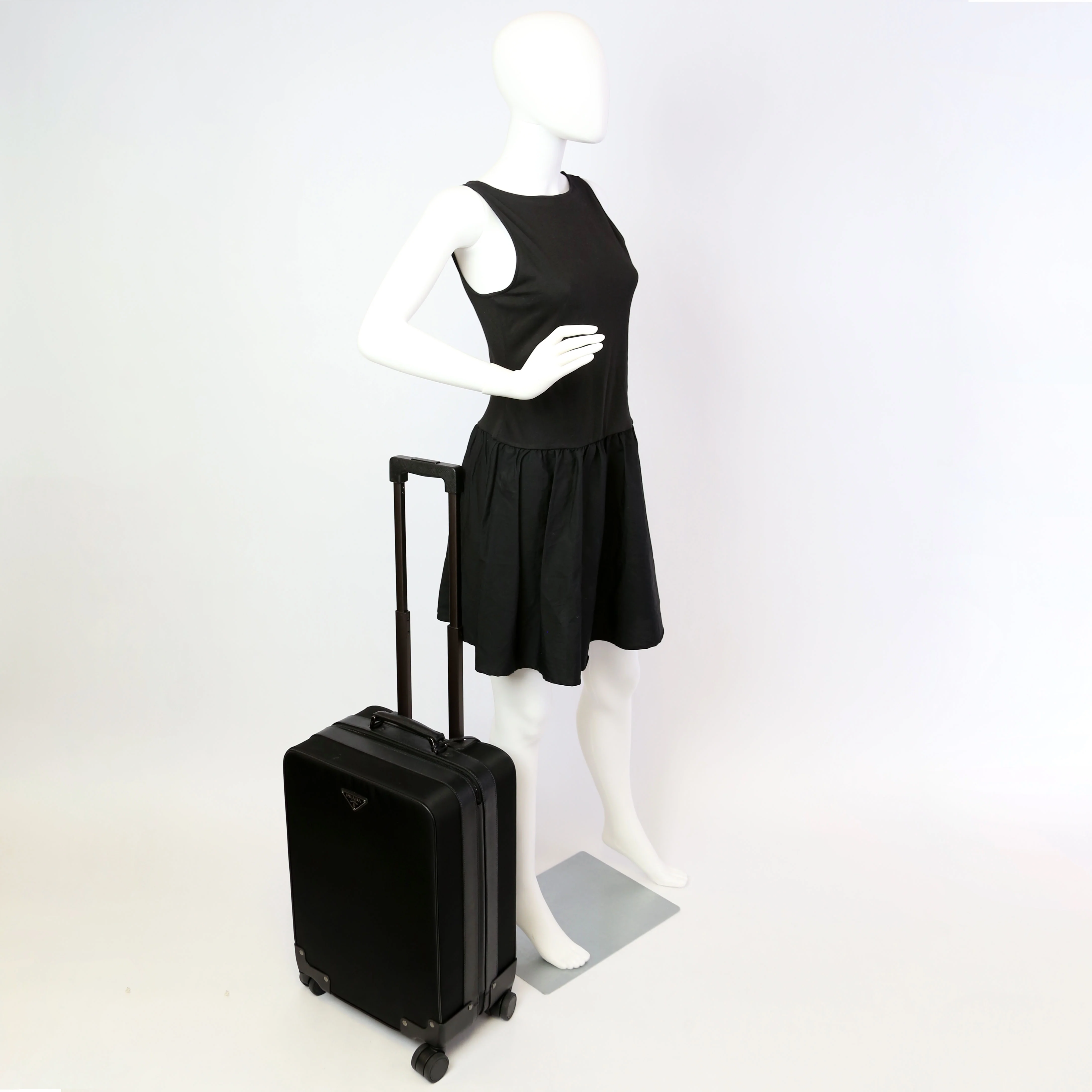 Re-Nylon/Saffiano Cabin Trolley Black - Image 15