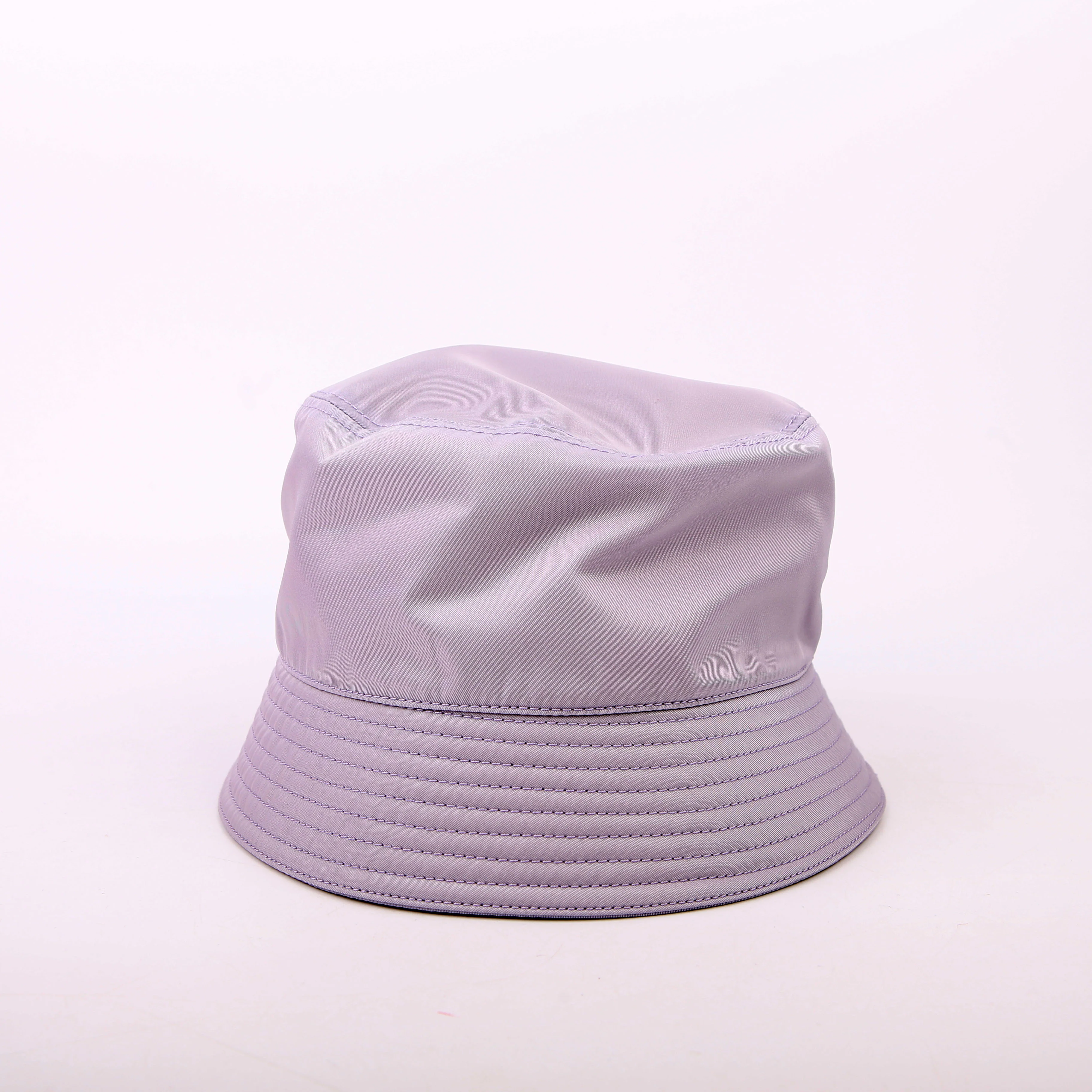 Re-Nylon Triangle Logo Bucket Hat Size Medium Purple - Image 3