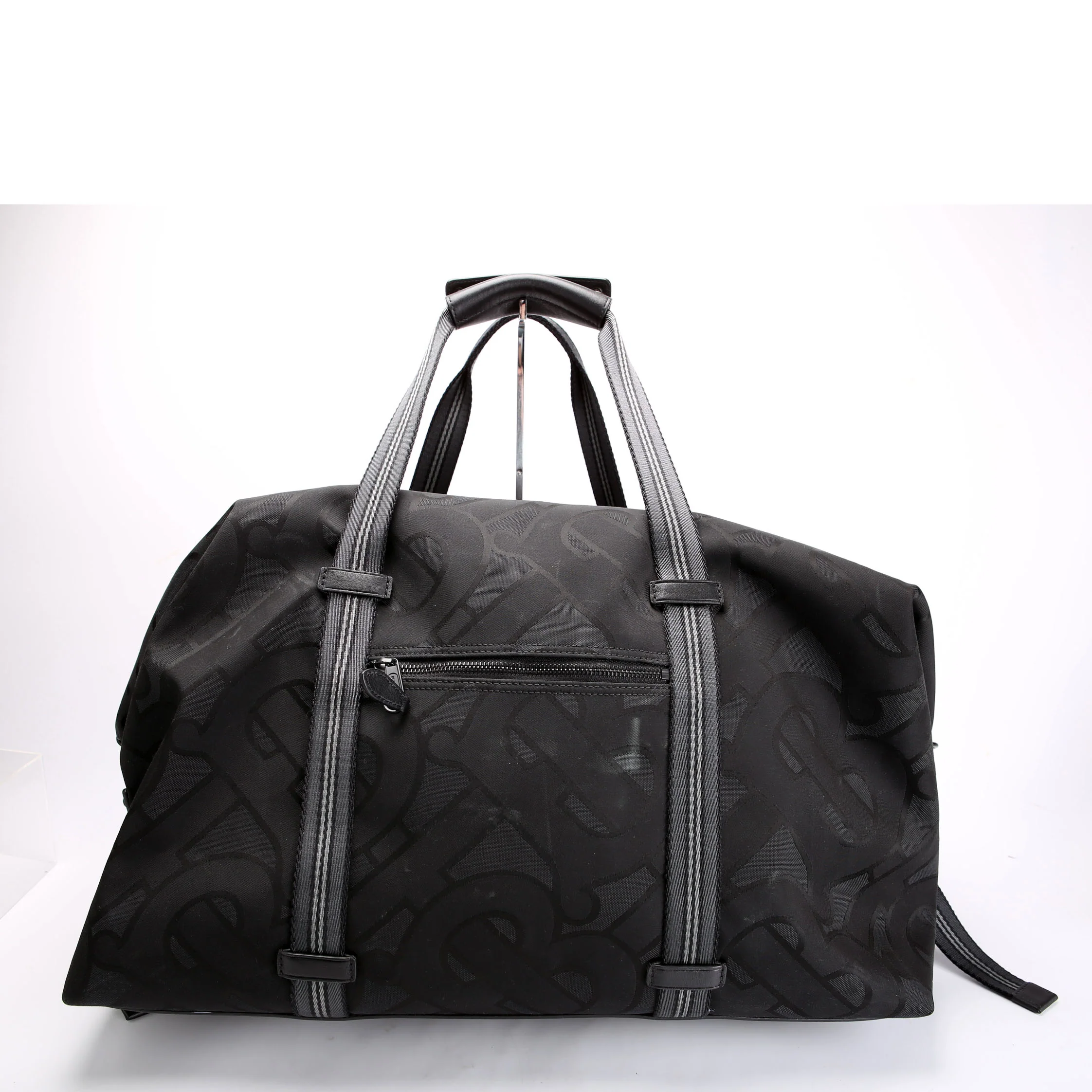Recycled Polyester Jacquard Holdall Black - Image 3