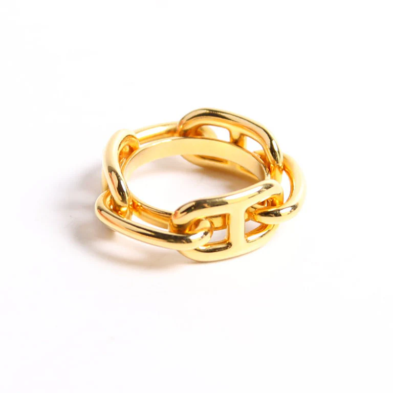 Regate Scarf Ring Gold - Image 2
