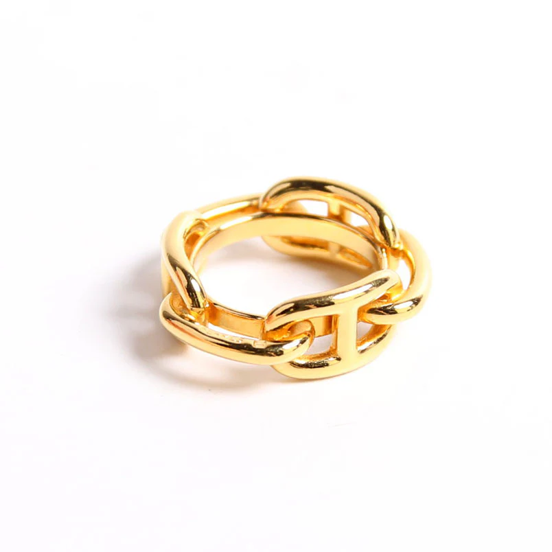 Regate Scarf Ring Gold - Image 2