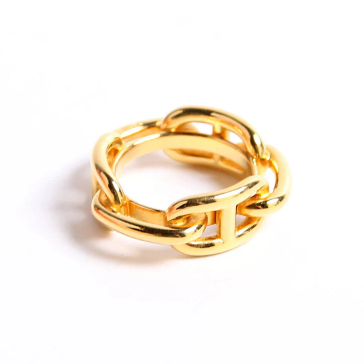 Regate Scarf Ring Gold - Image 3