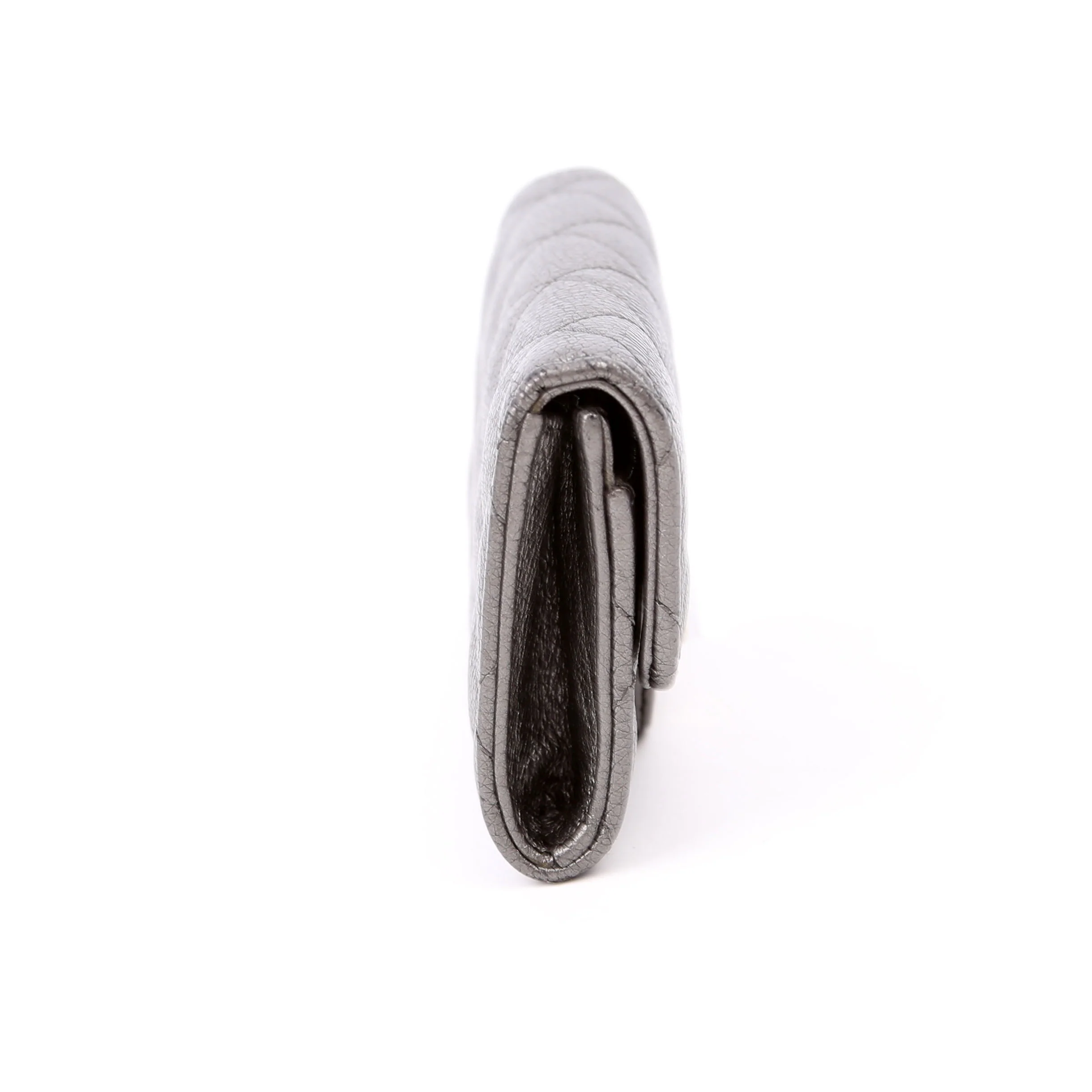 Reissue Flap Card Holder Caviar 24M Silver - Image 3