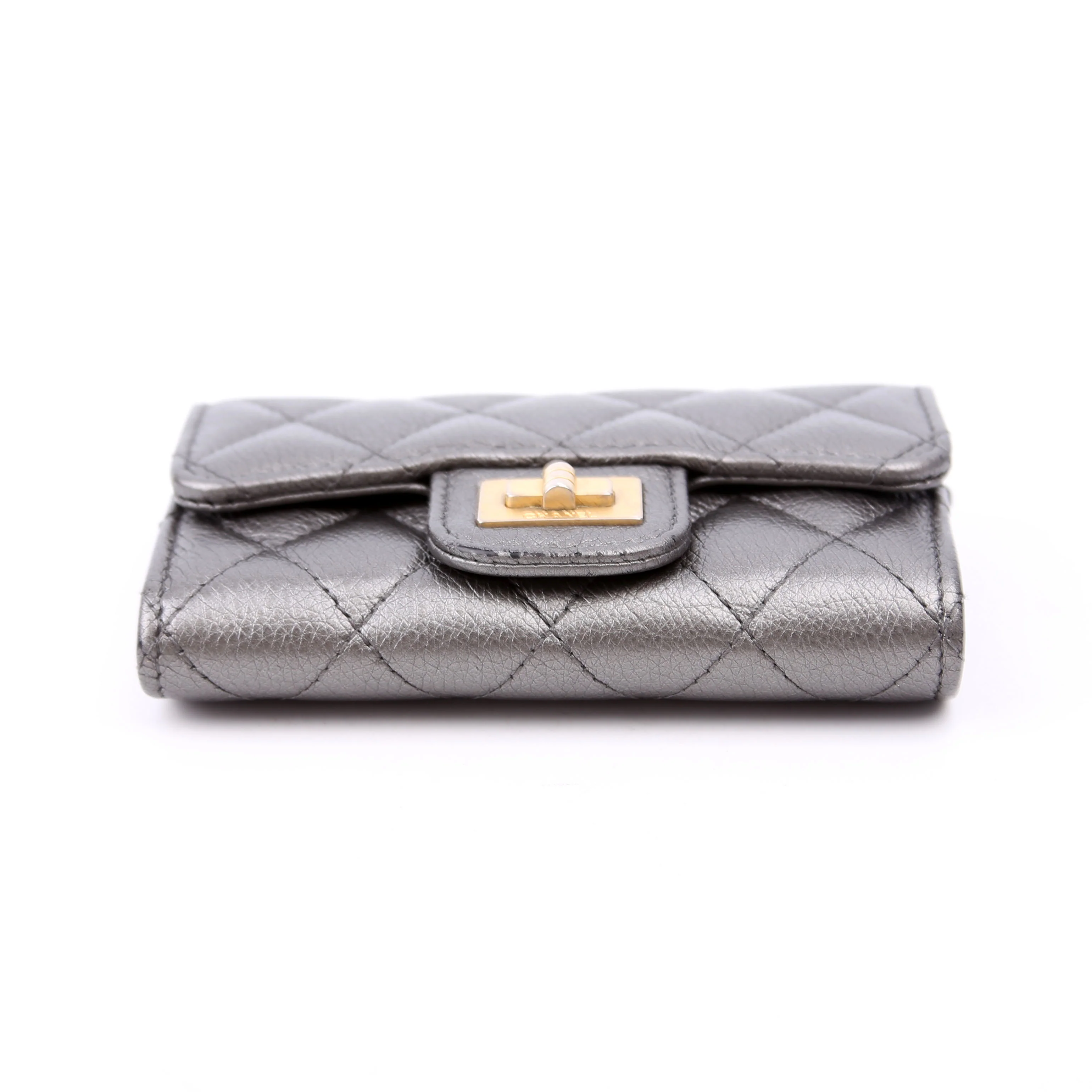 Reissue Flap Card Holder Caviar 24M Silver - Image 5