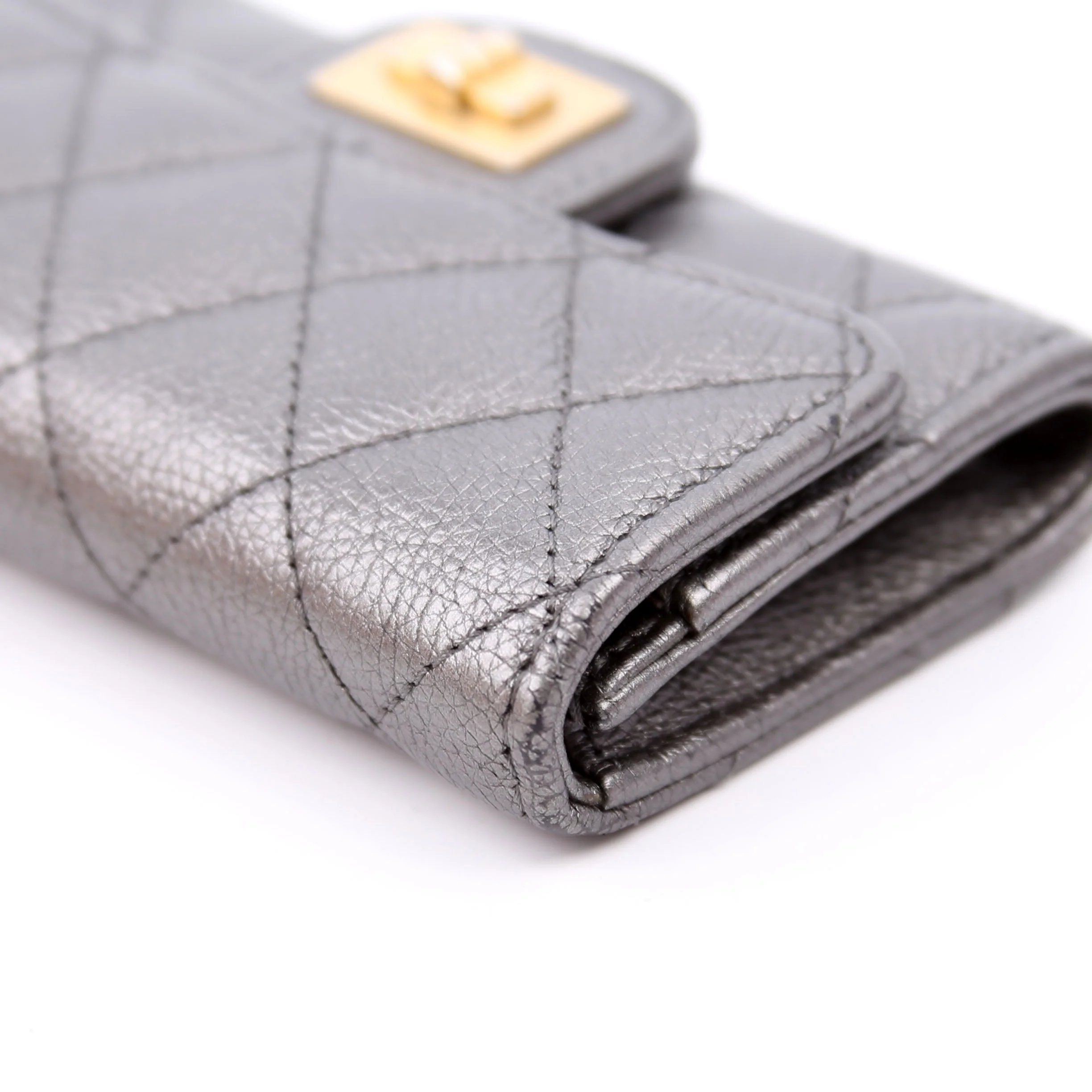 Reissue Flap Card Holder Caviar 24M Silver - Image 9