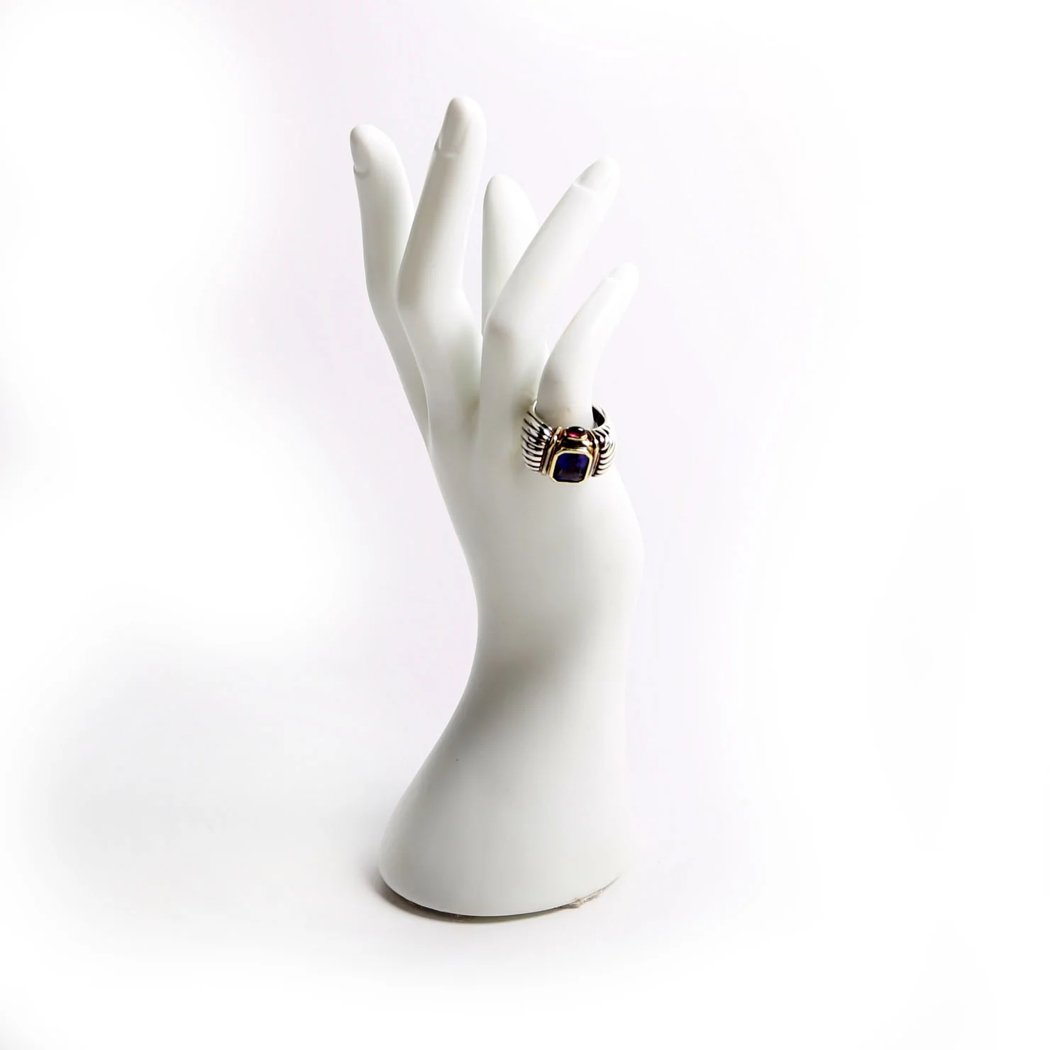 Renaissance Ring Amethyst/Rhodolite/925/585 Size 6 - Image 5