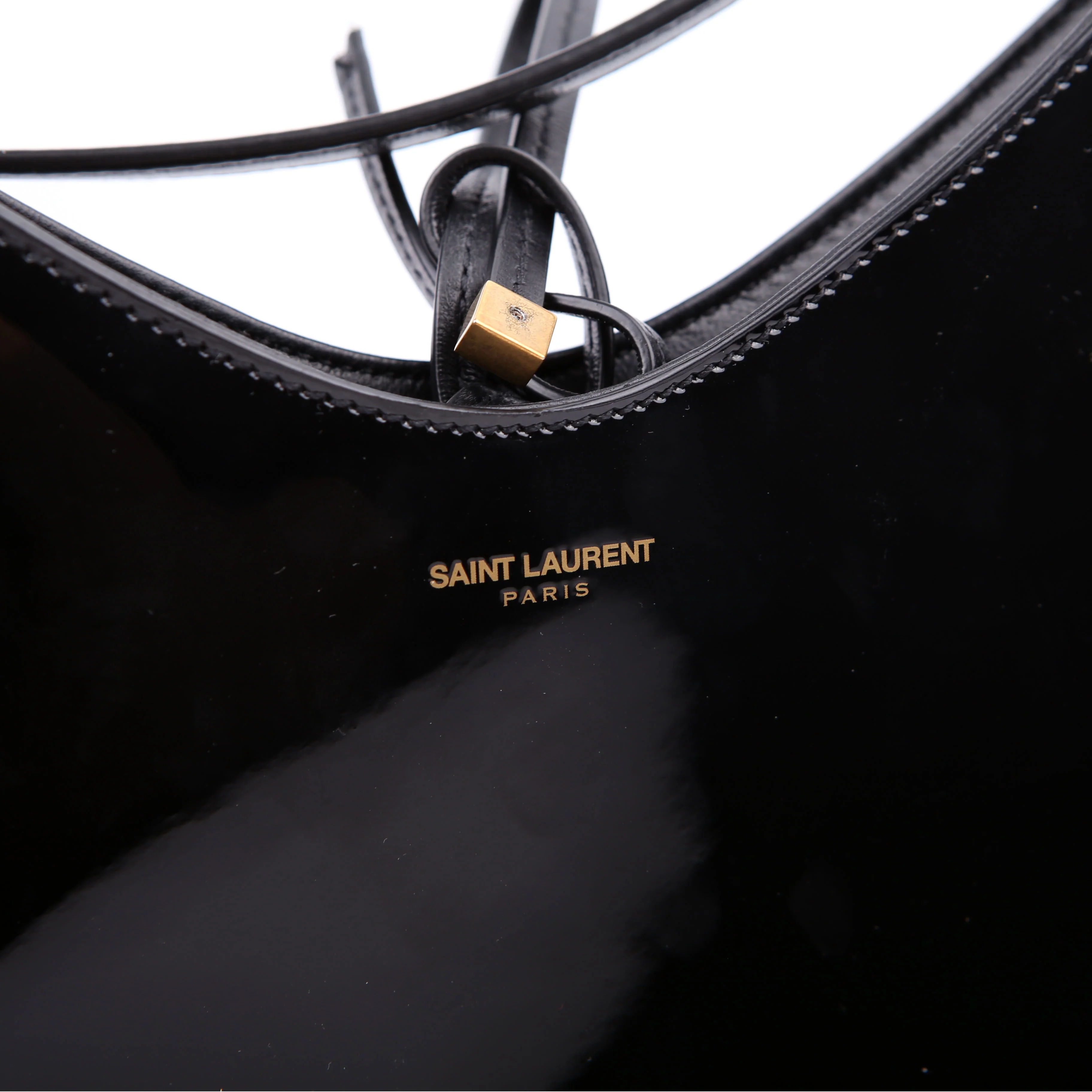 Rendez-Vous Patent Calfskin Hobo Black - Image 8
