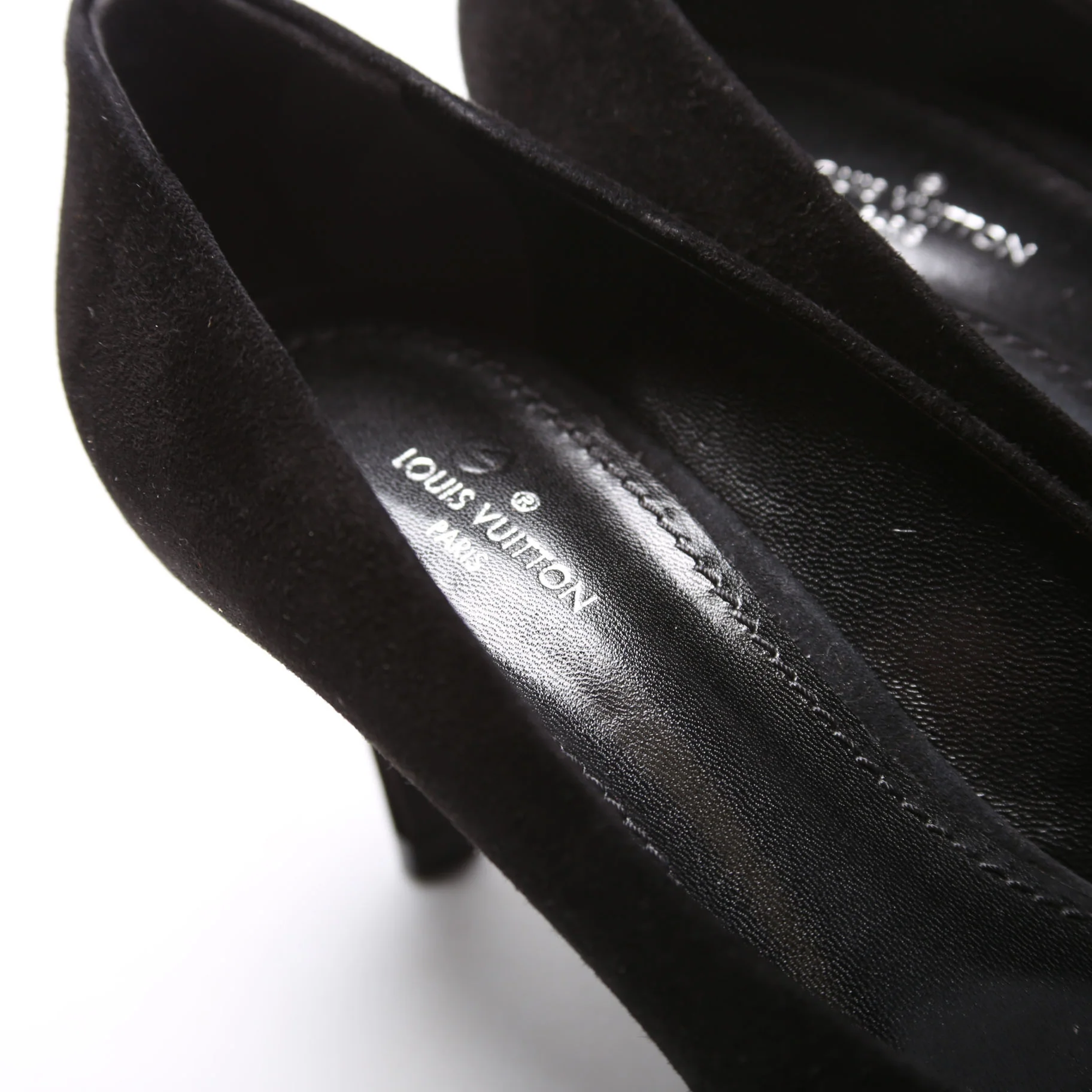 Rendez Vous Suede Pumps Size 36.5 Black - Image 5