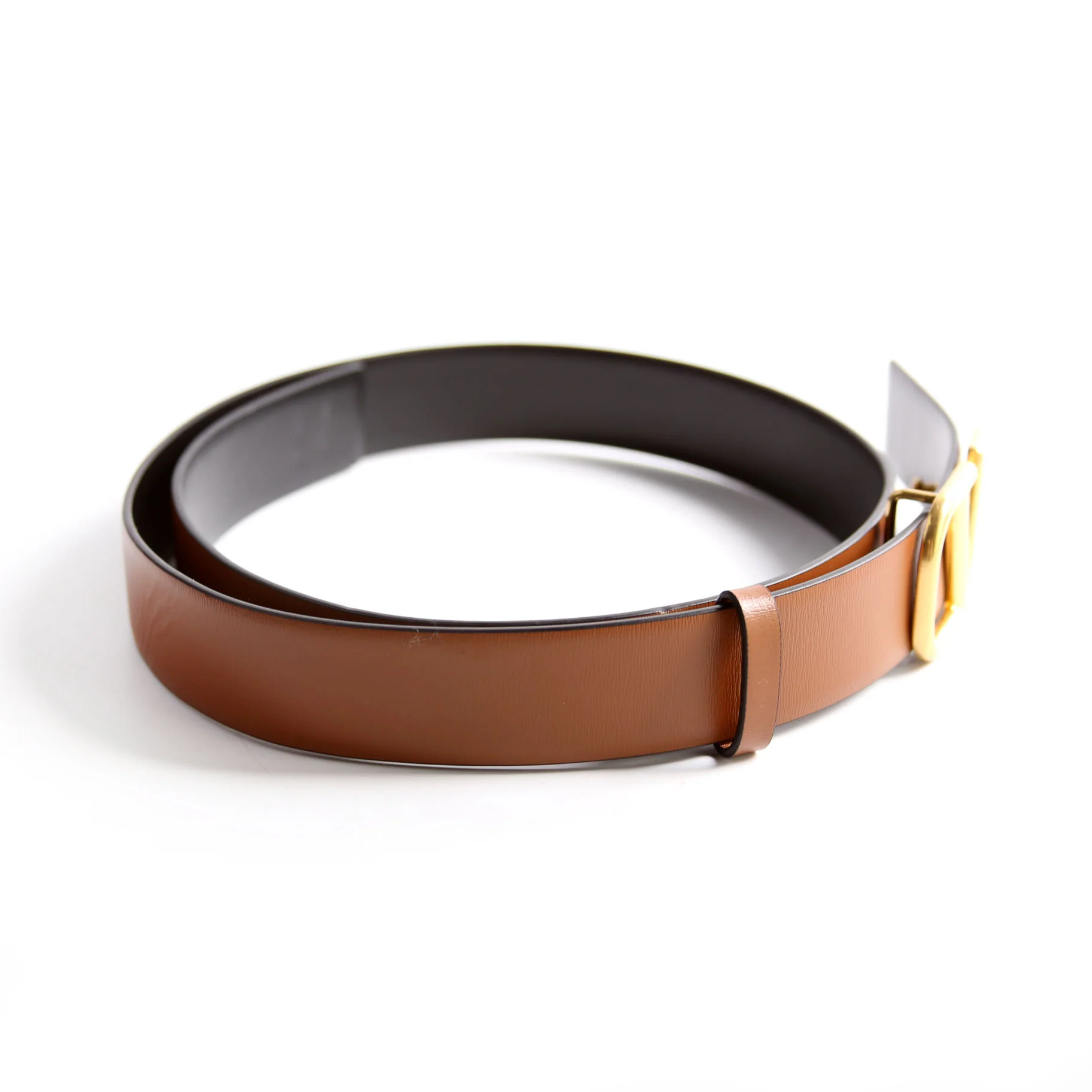 Reversible V Logo Signature 30MM Belt Size 80/32 Brown/Black - Image 3