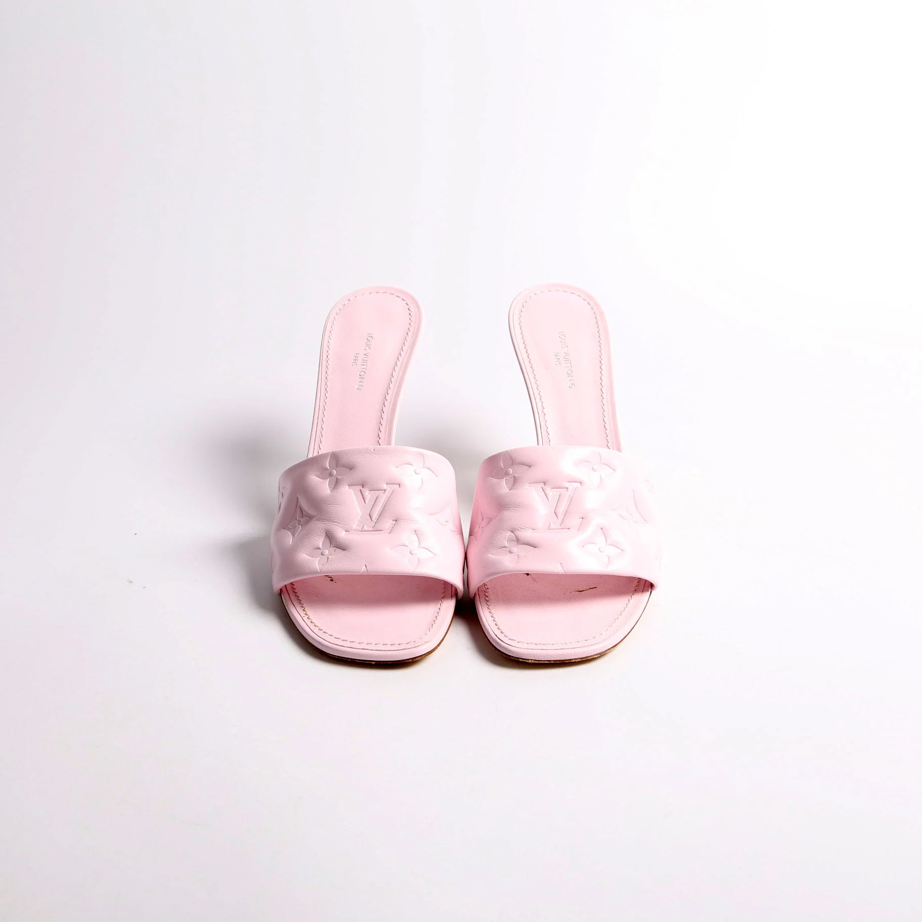 Revival Mule Heels Lambskin Size 37.5 Pink - Image 2