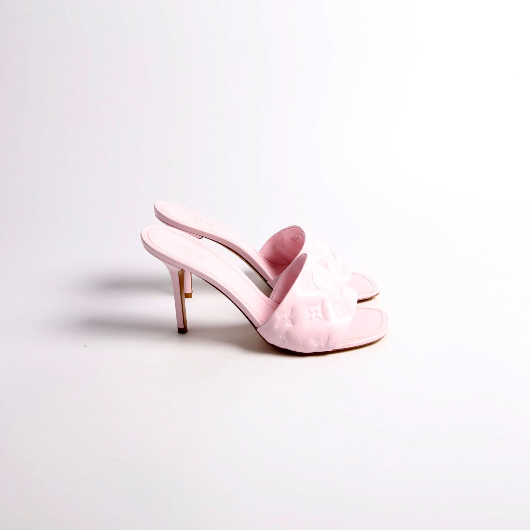 Revival Mule Heels Lambskin Size 37.5 Pink - Image 5