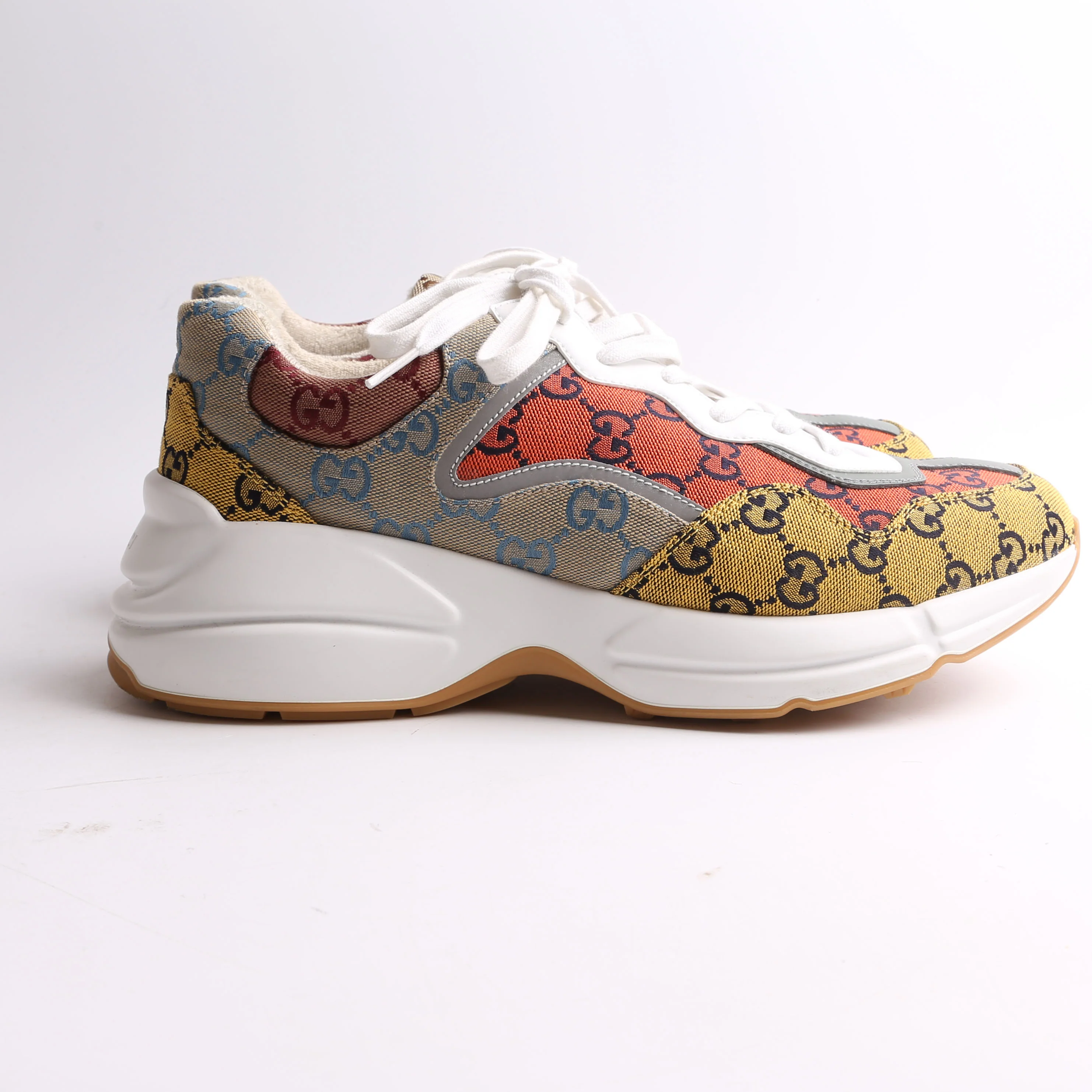 Rhyton Mixed GG Sneakers Men Size 10 (W 42) - Image 5