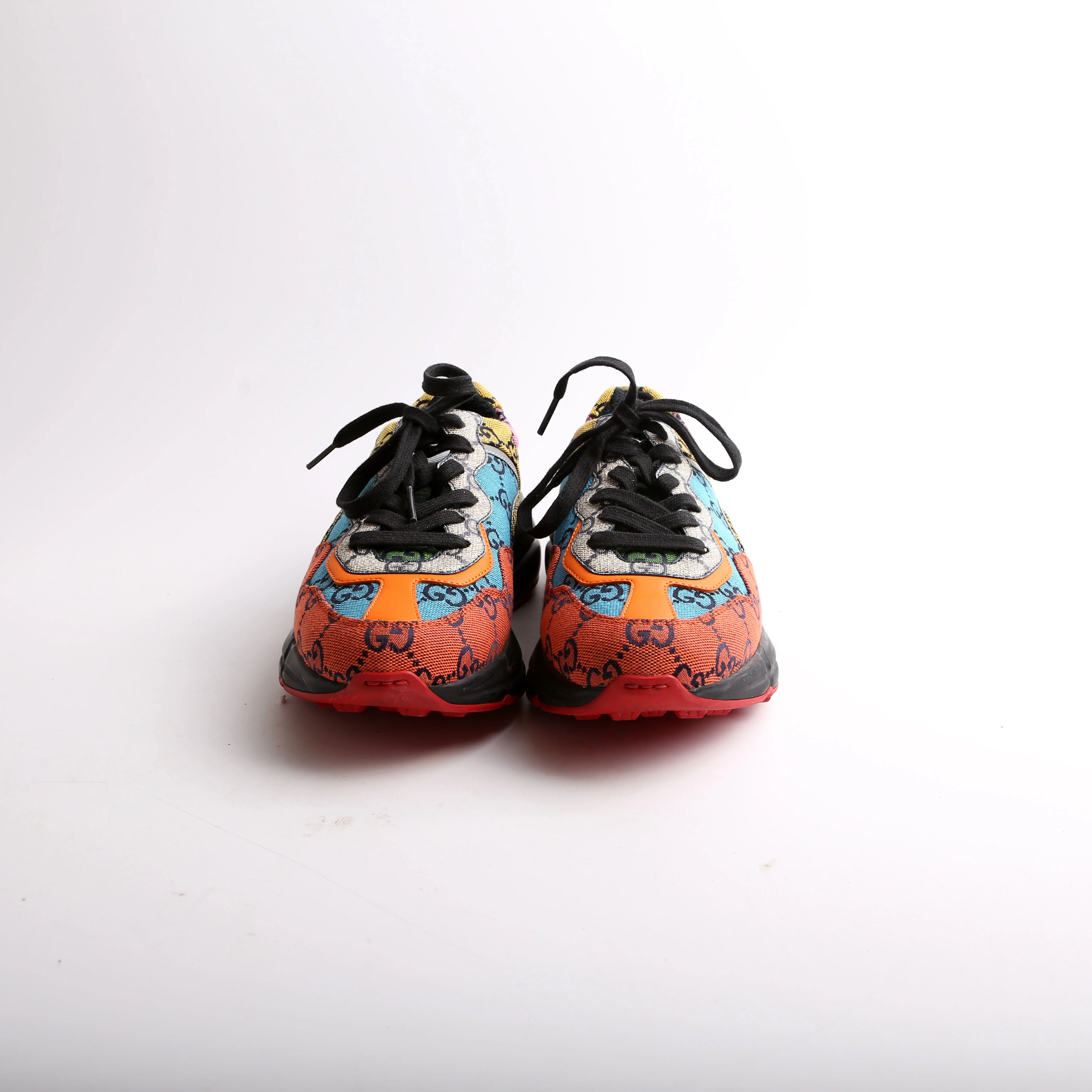 Rhyton Mixed GG Sneakers Size 36 - Image 2