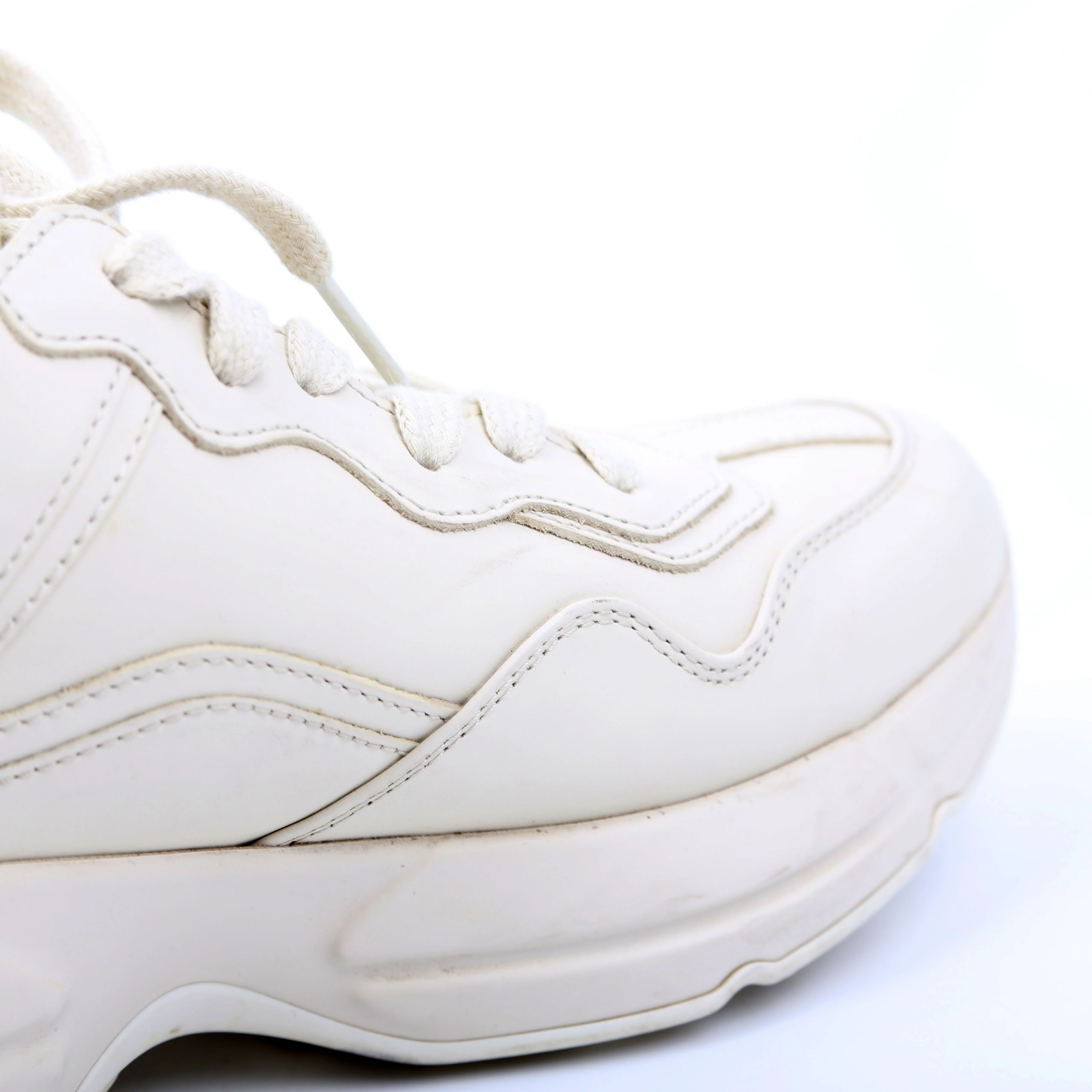 Rhyton Sneakers Animal Print Size 36 Cream - Image 16
