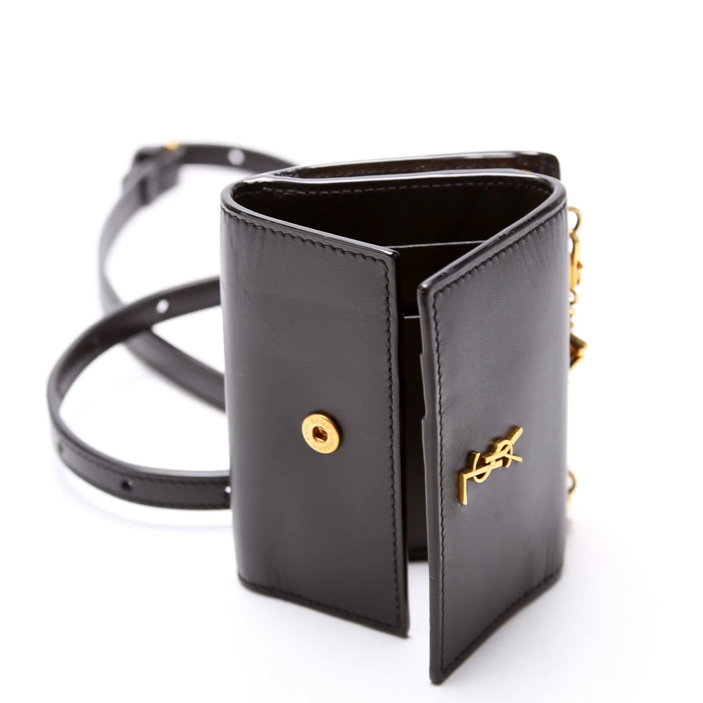 Rider Smooth Calfskin Belt Bag 660786 Black - Image 7