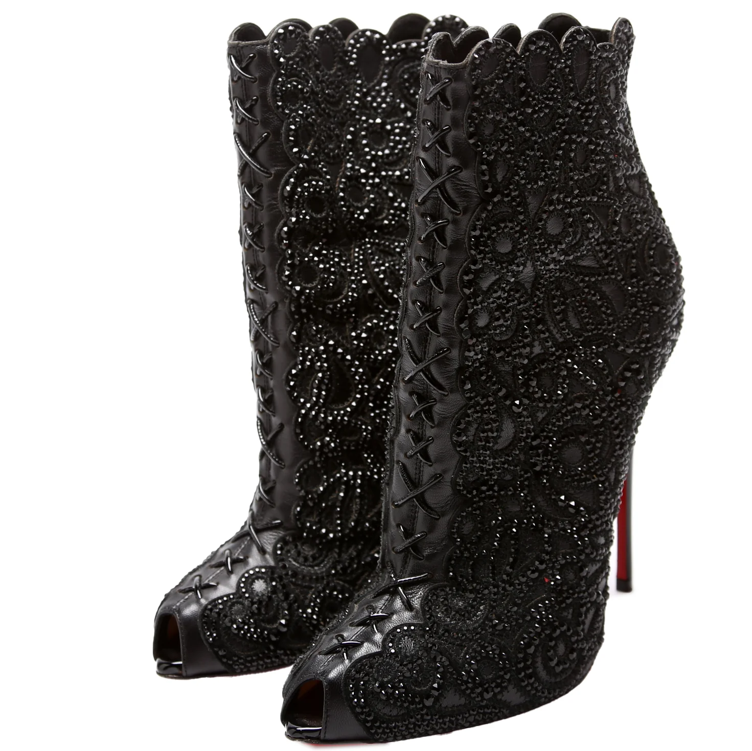 Rihanini Strass Booties Size 36.5 Black